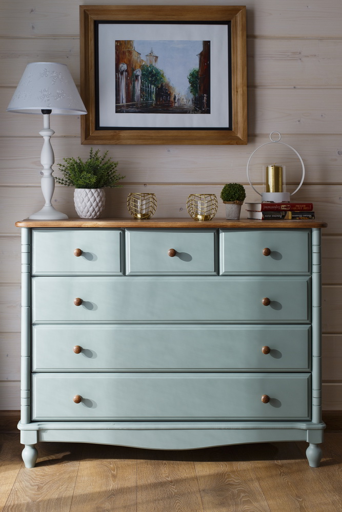 Комод с 6 ящиками массив сосны Айно №10