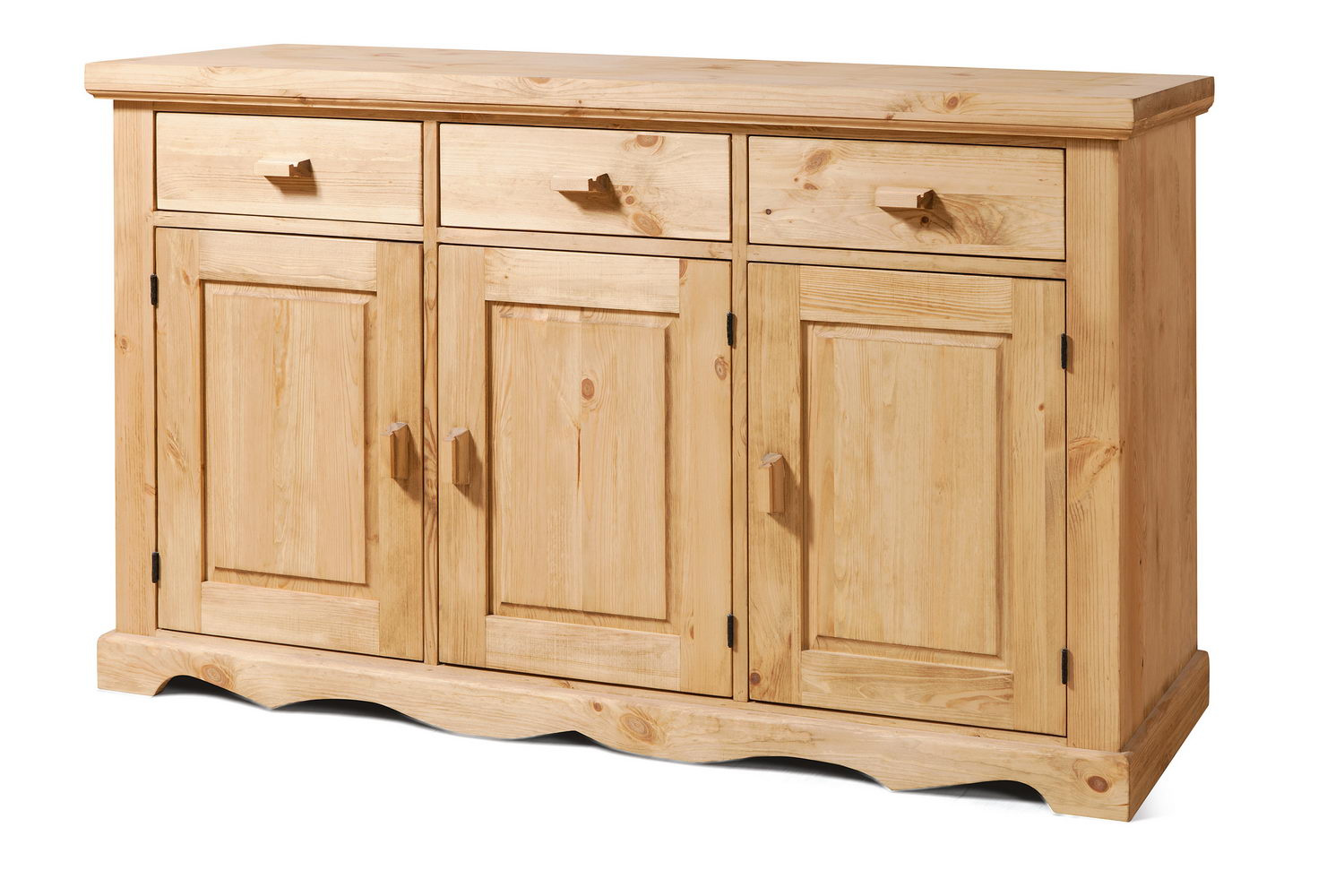  Тумба с 3 ящиками массив сосны  Арль KOB33