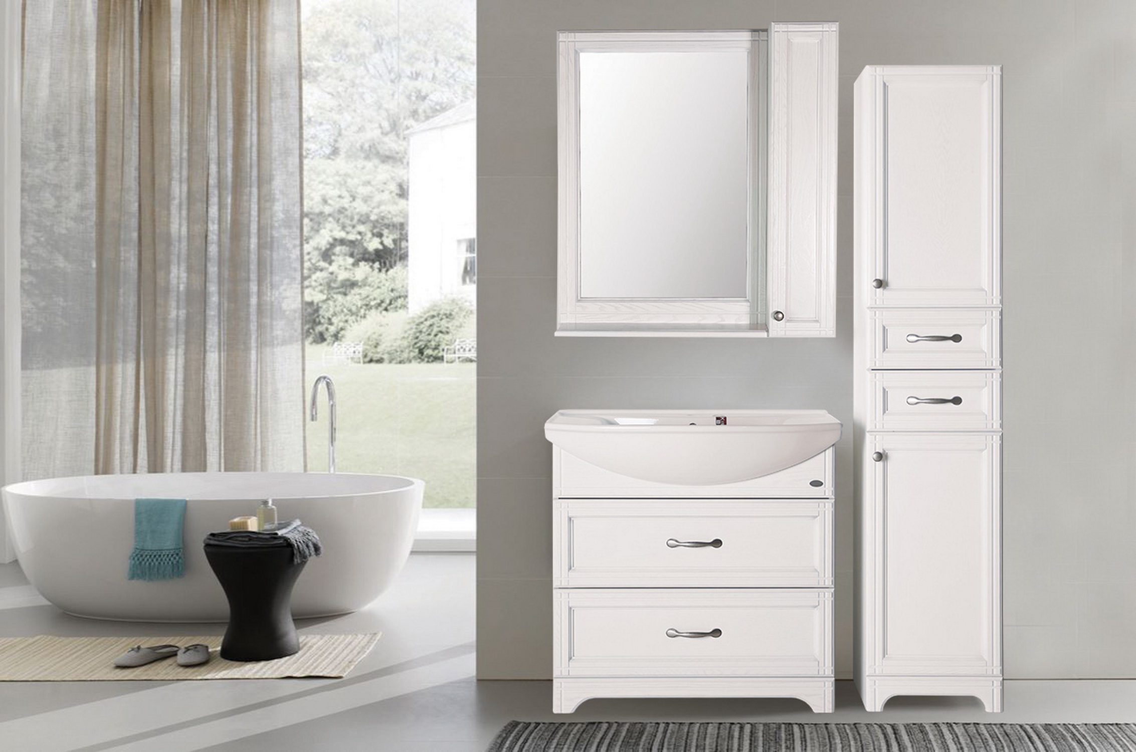 Раковина белая в ванную Стиль 85