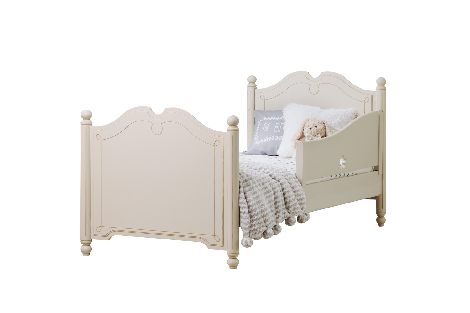 Кровать односпальная массив сосны Бетти №5 800х1800