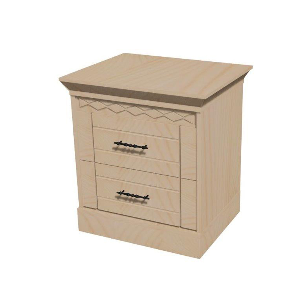 Тумба с 2 ящиками сосна Дания №8