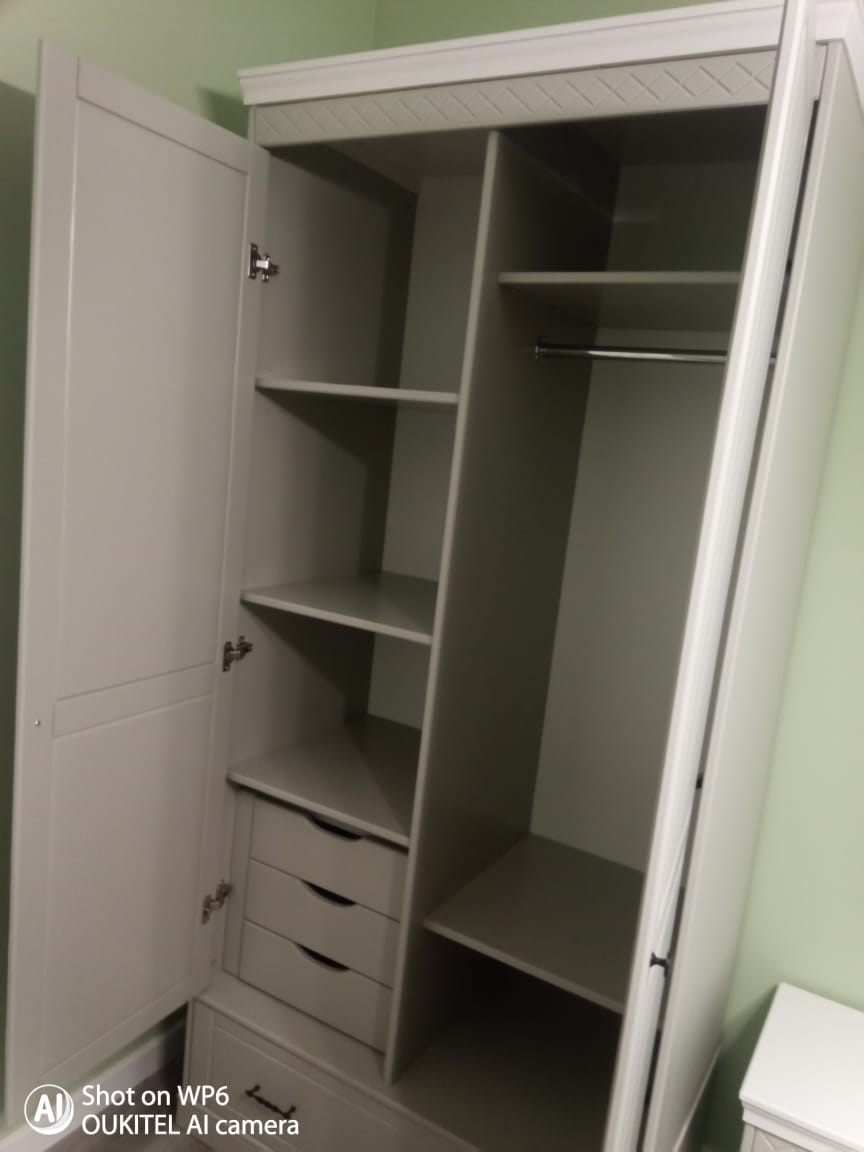 Шкаф Дания 2ств №3 (с 3-я ящиками внутри шкафа)