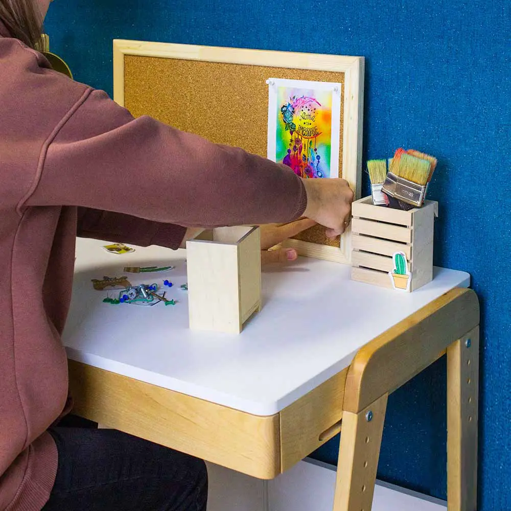 Стол массив березы  Rabbit   Wood Вуди белый  