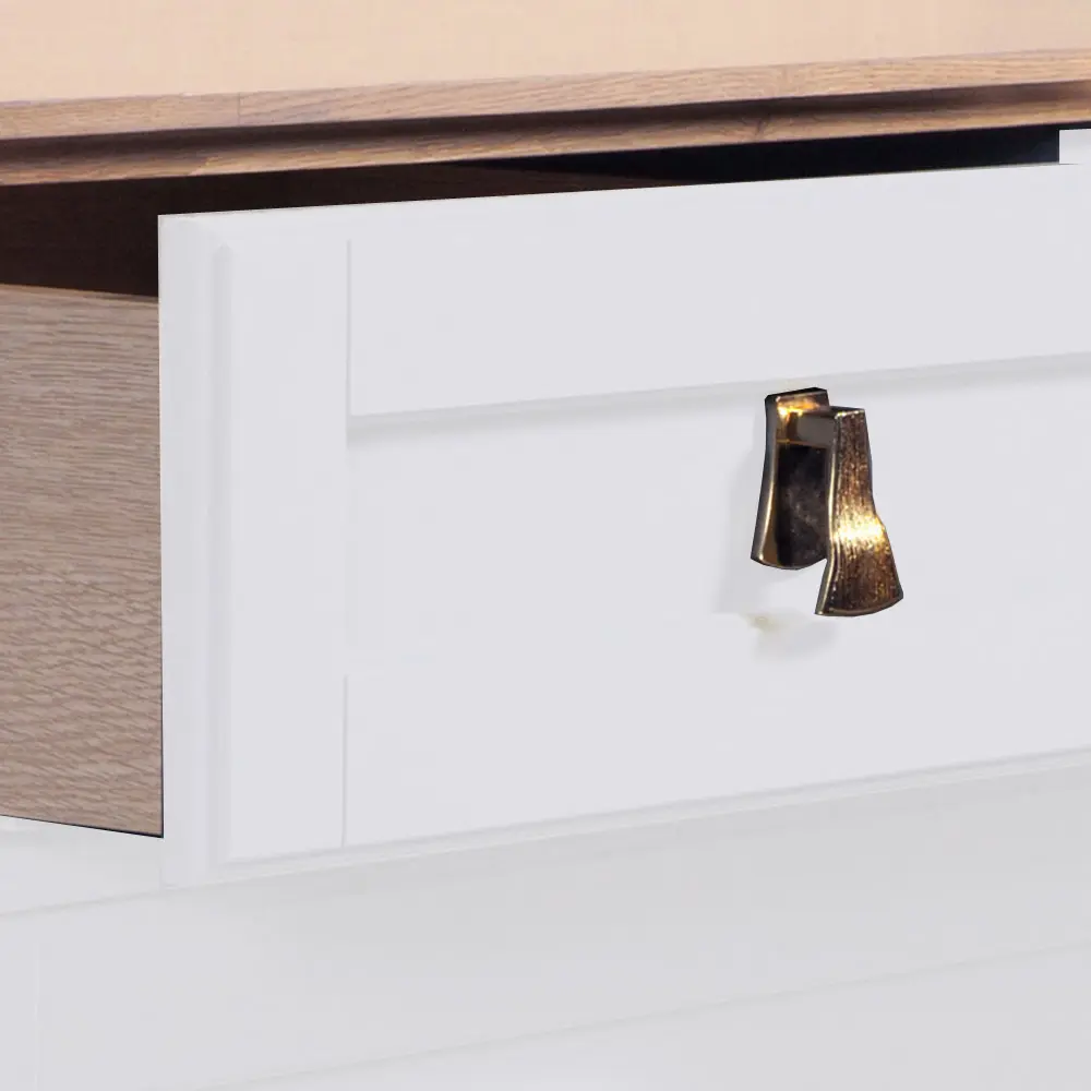 Стол Талья туалетный  ГМ  6589, белый/натуральный дуб