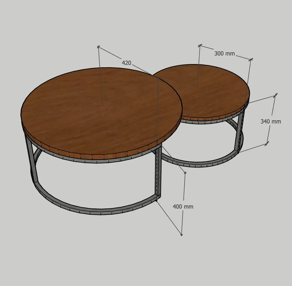 Журнальный стол светлый  05-07