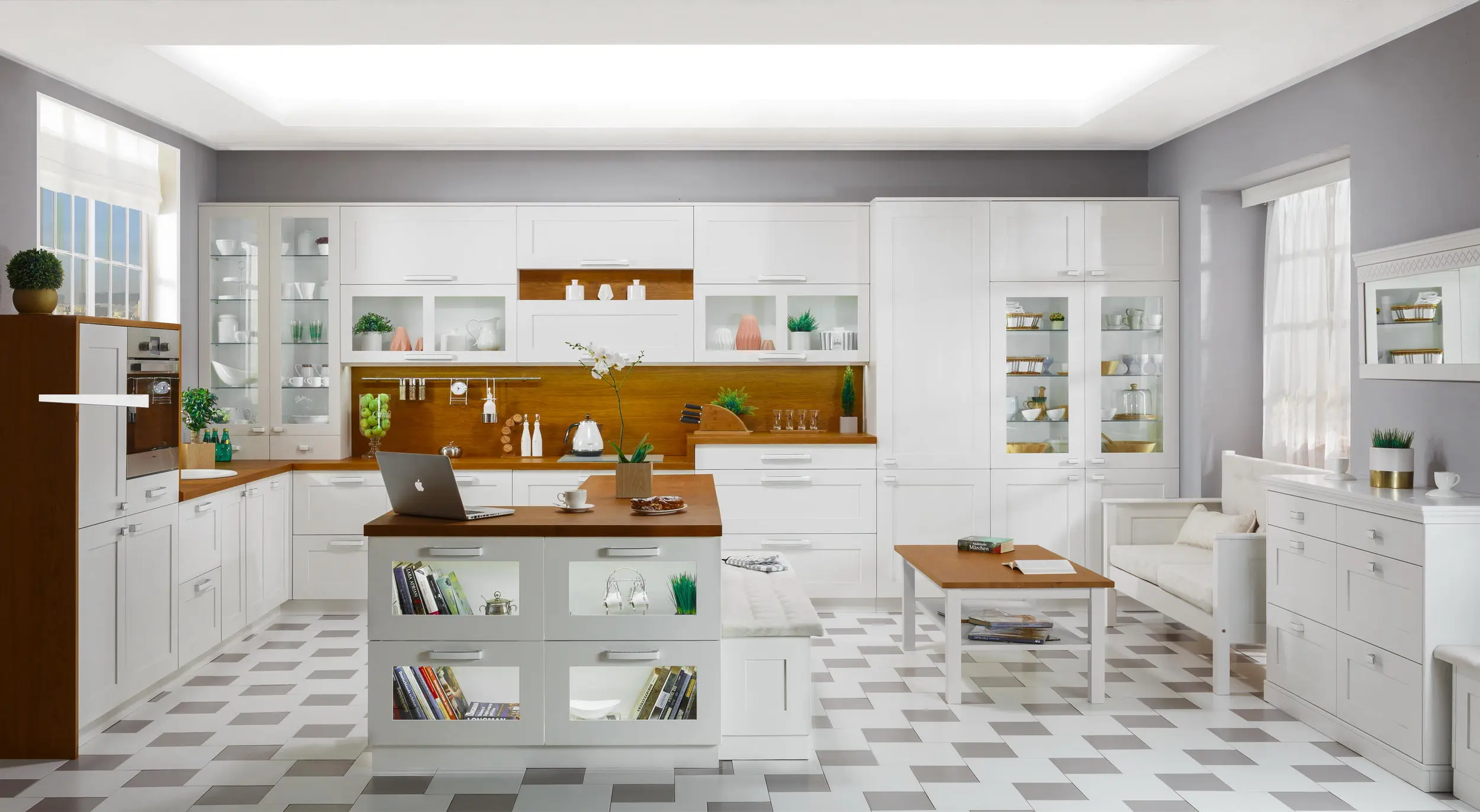 Кухня из дерева Орхидея (цена за п/м)