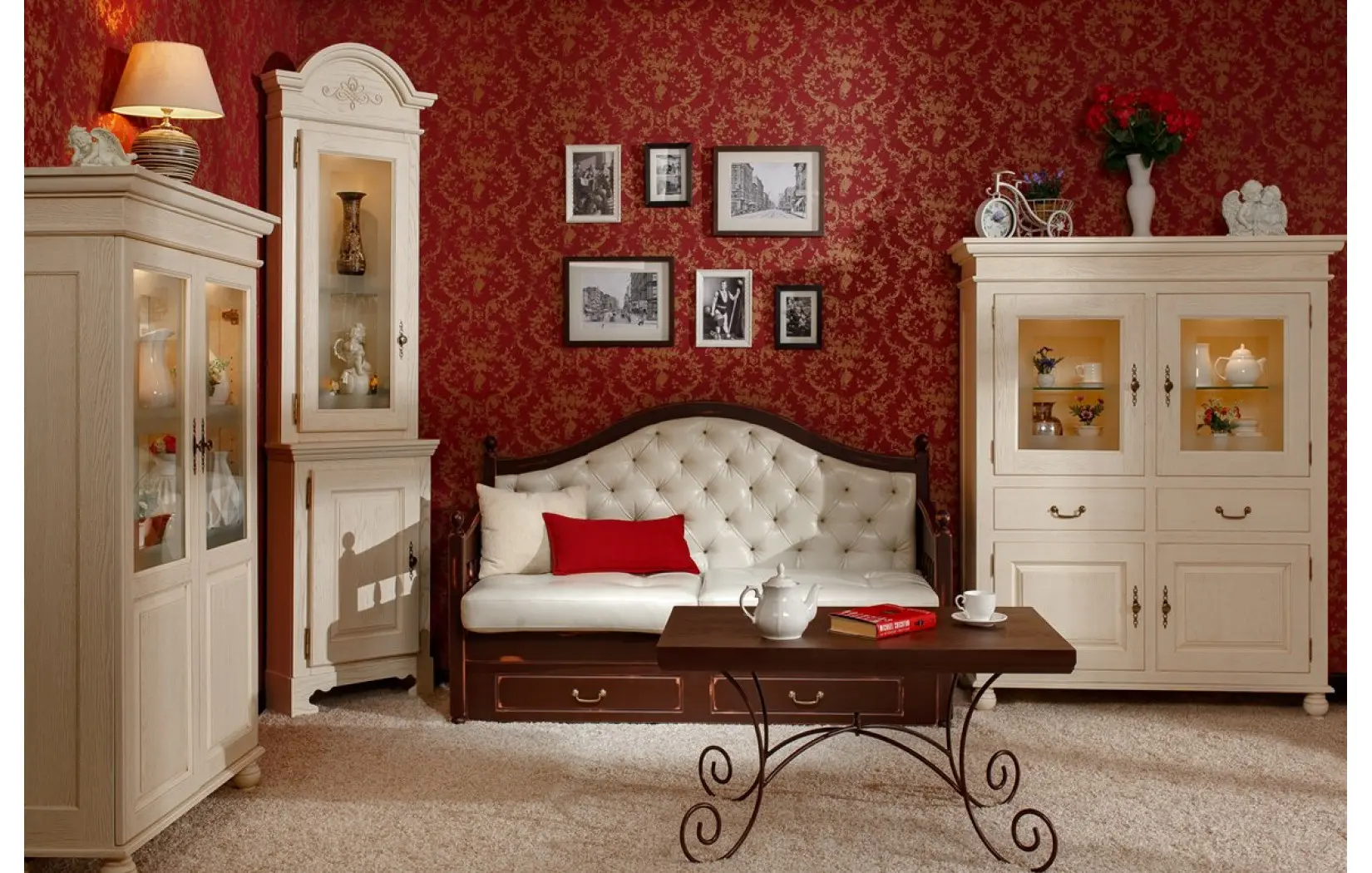 Сервант Валенсия 2-80  сосна