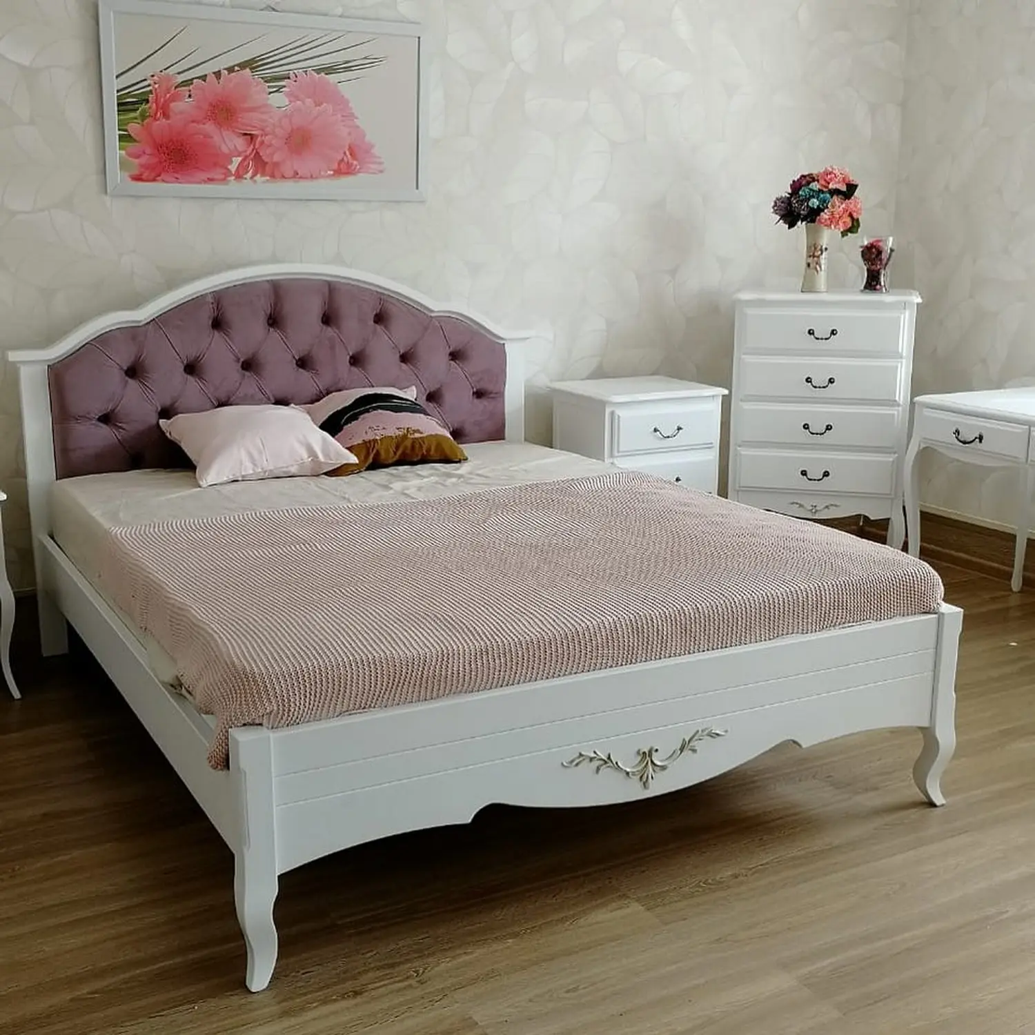 Кровать Флоренция 900х2000 с каретной стяжкой