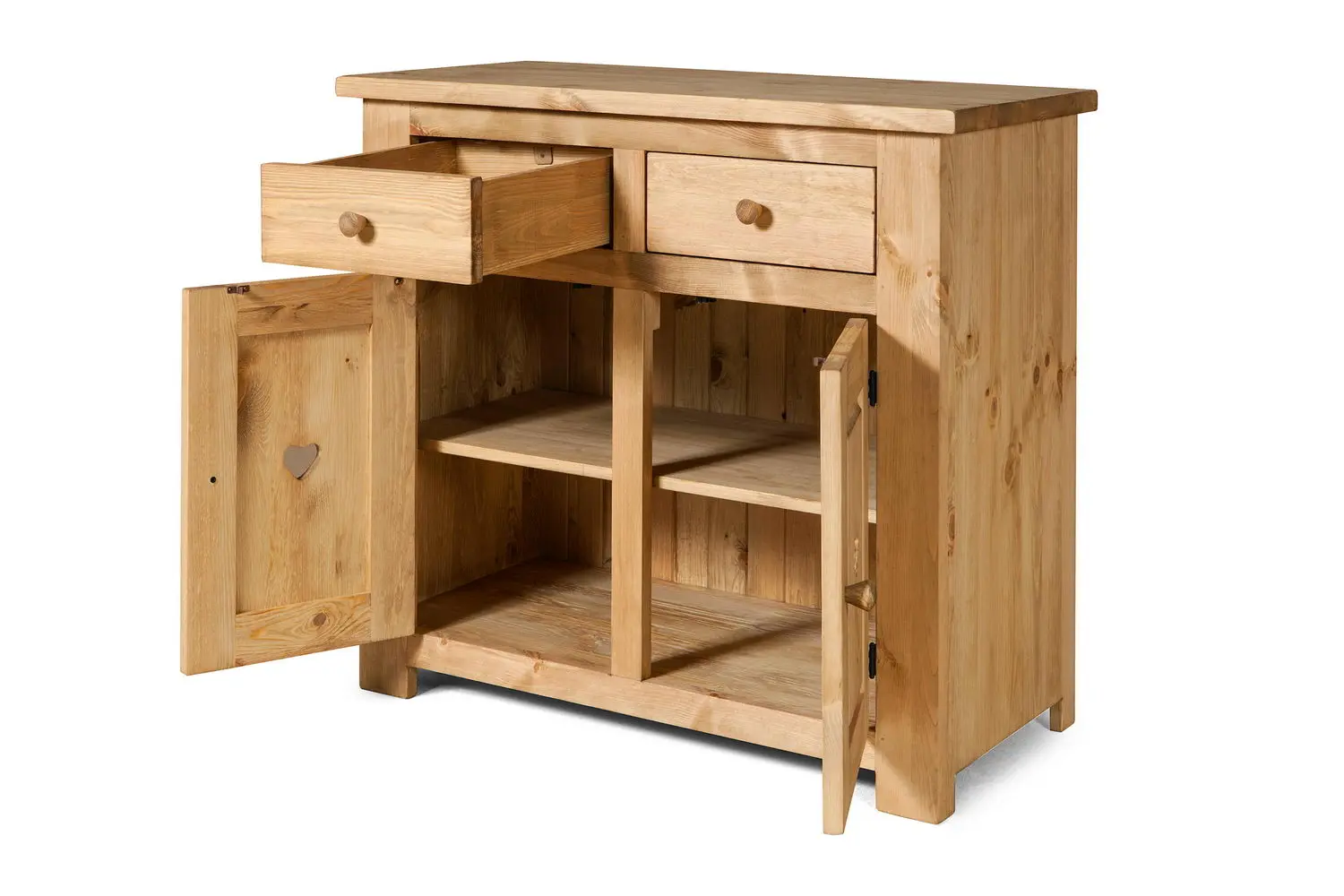 Тумба с 2 ящиками массив сосны Арль KTB22