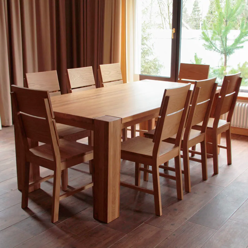 Стол обеденный прямоугольный дуб Аляска 2000*1000 (нога 120) "Премиум"