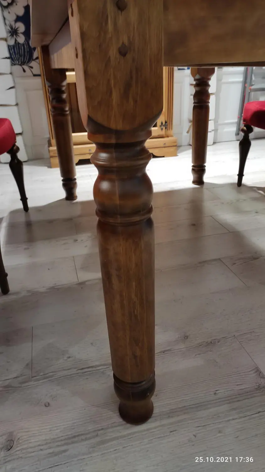 Стол дуб Луи Филипп обеденный ОВ 02 раскладной