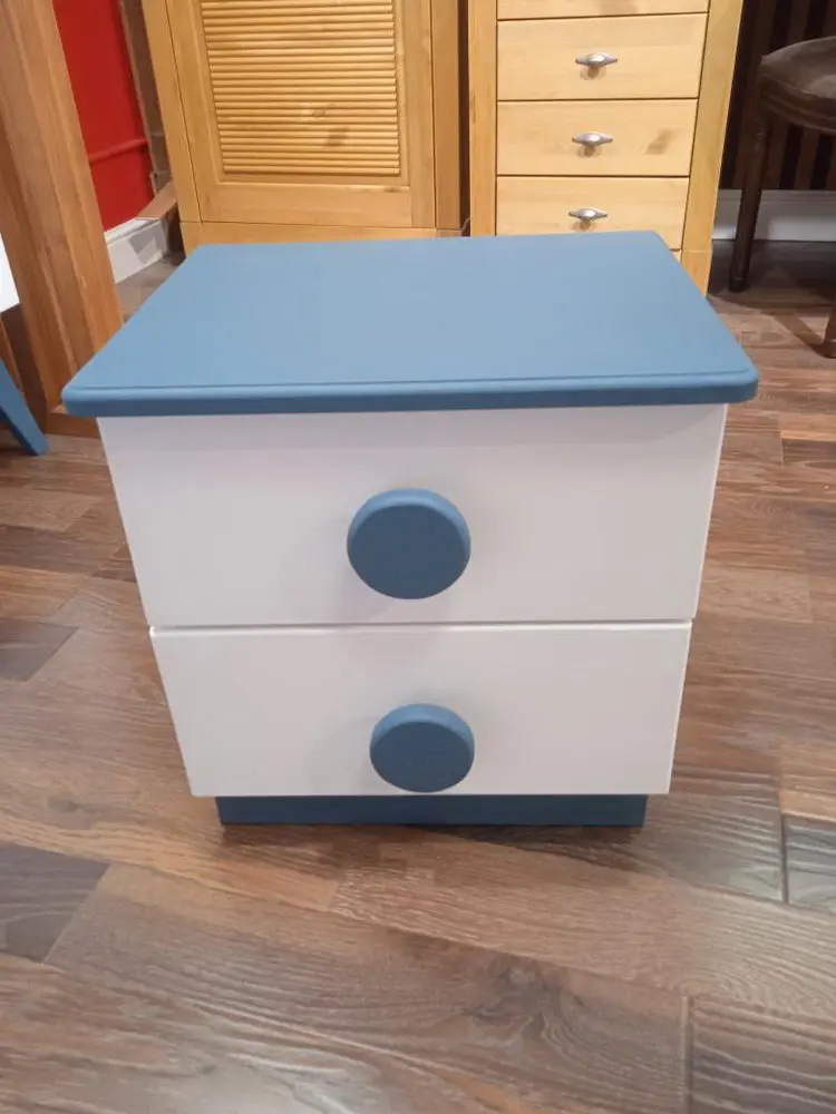 Тумба 2 ящика белая ТК №3