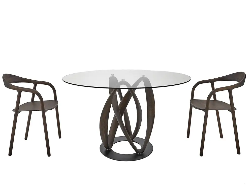 Стол Инфинити круглый стекло