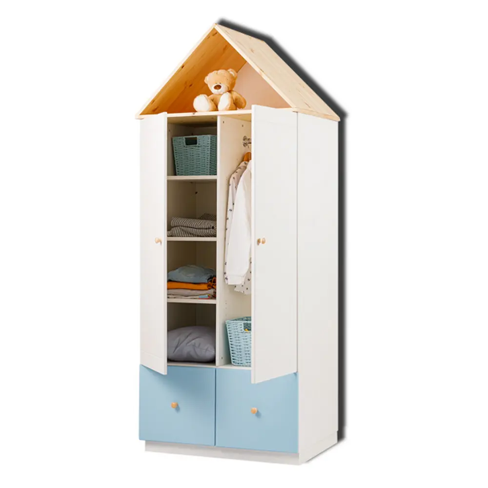 Шкаф белый с 2 ящиками ТК №5 2-ств.