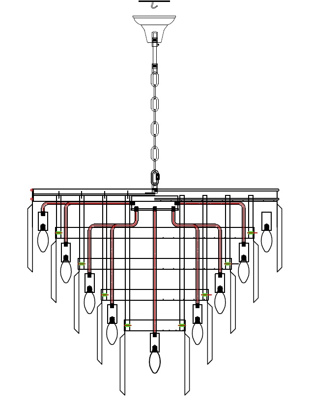 Люстра Odeon 5 Rings Chrome