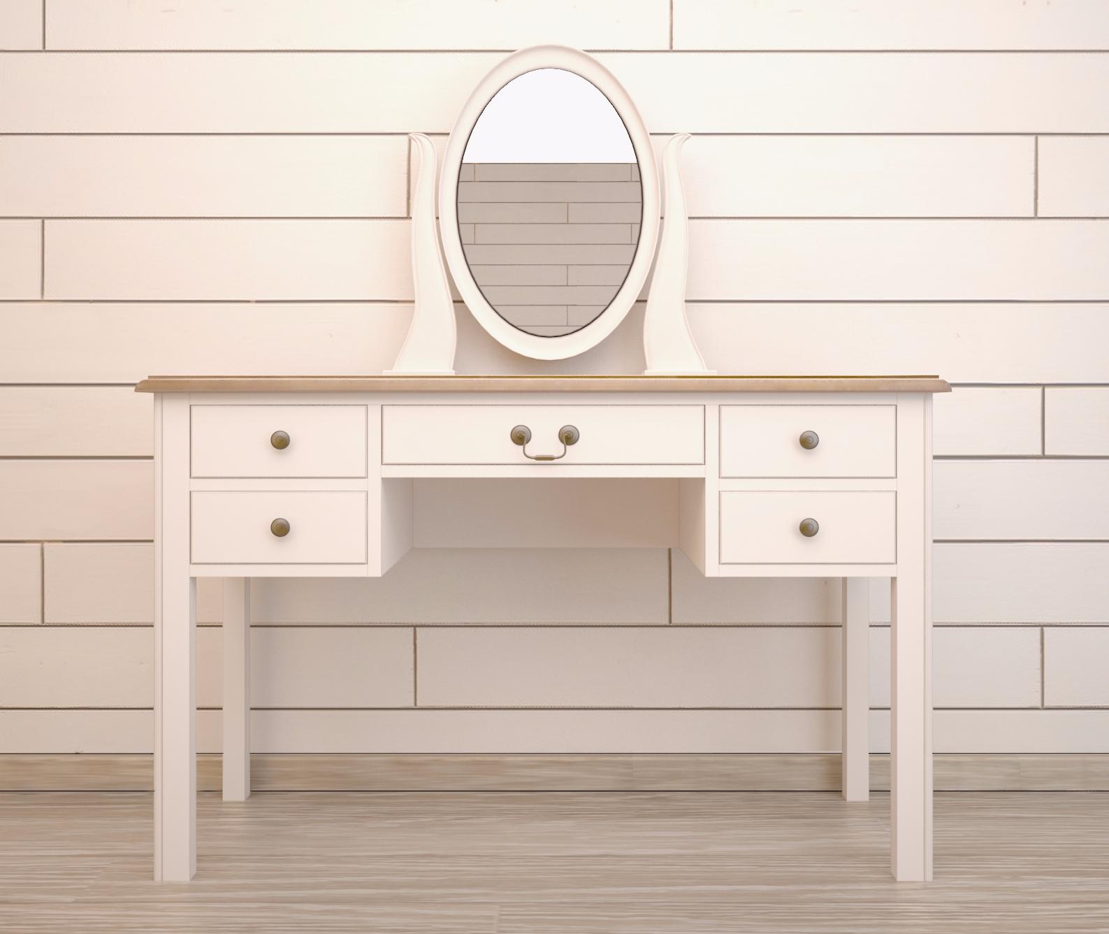 Бежевый туалетный стол "Olivia"