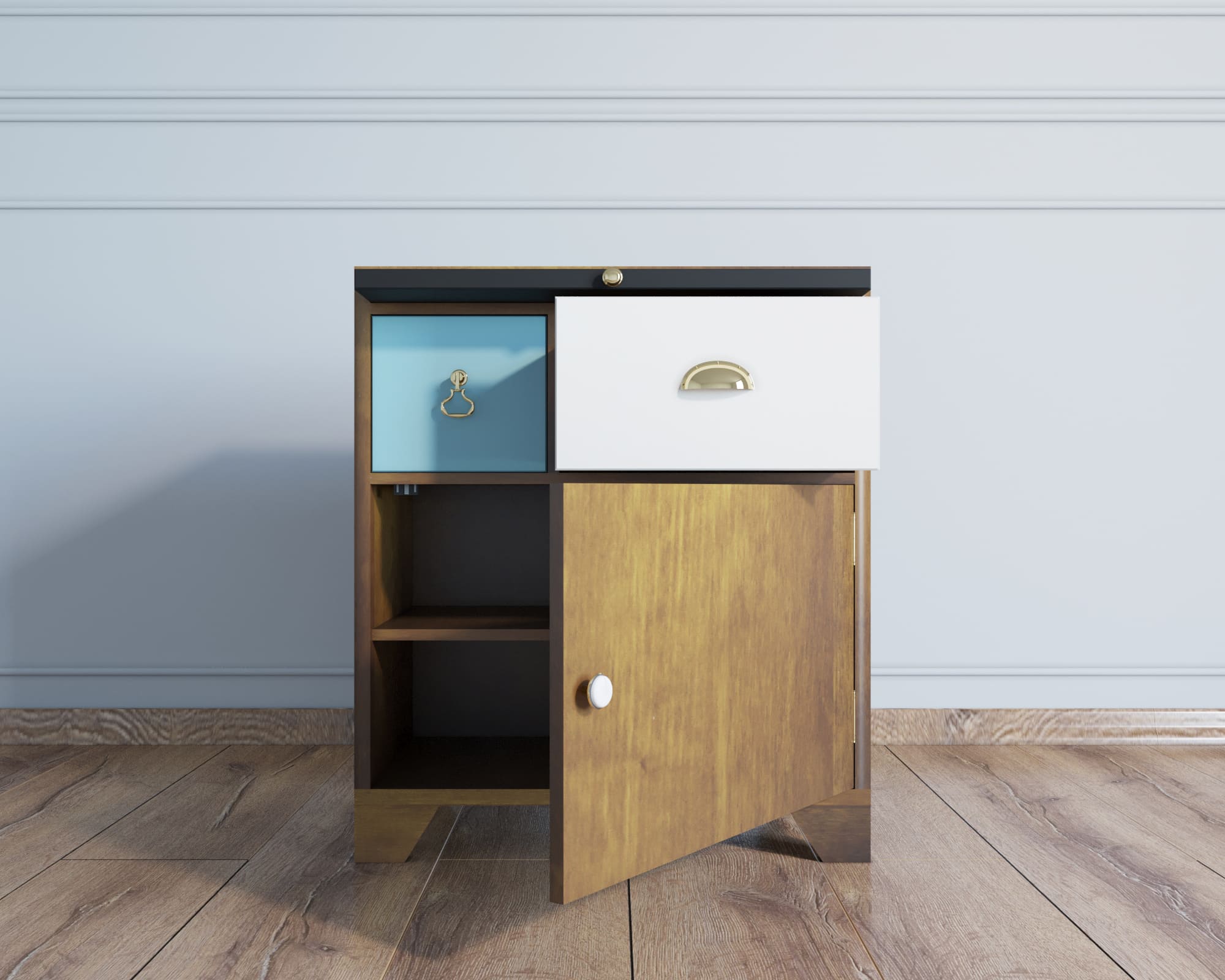 Комод-тумба с ящиками «Aquarelle»