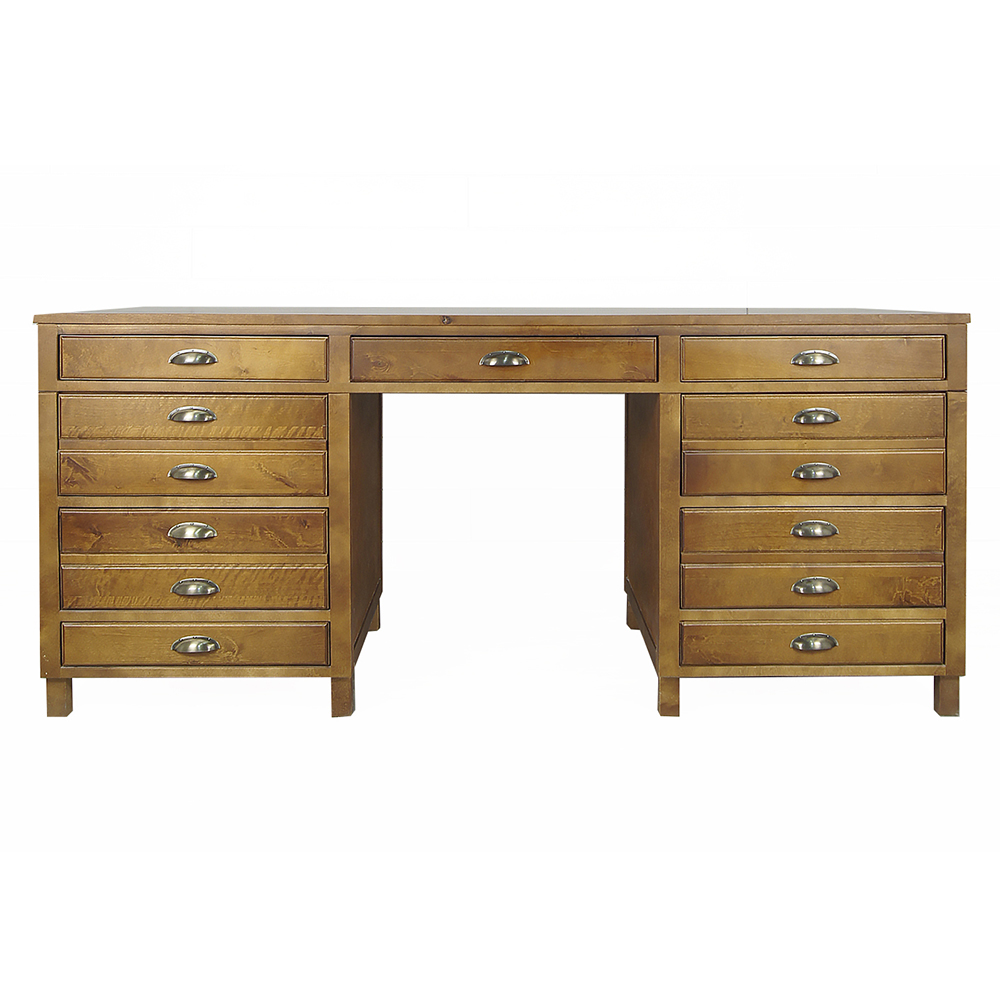   Рабочий письменный стол с ящиками «Gouache" в классическом стиле  