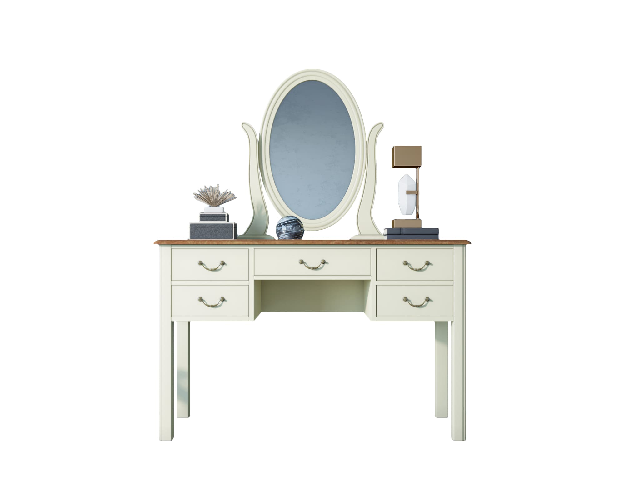 Бежевый туалетный стол "Olivia"