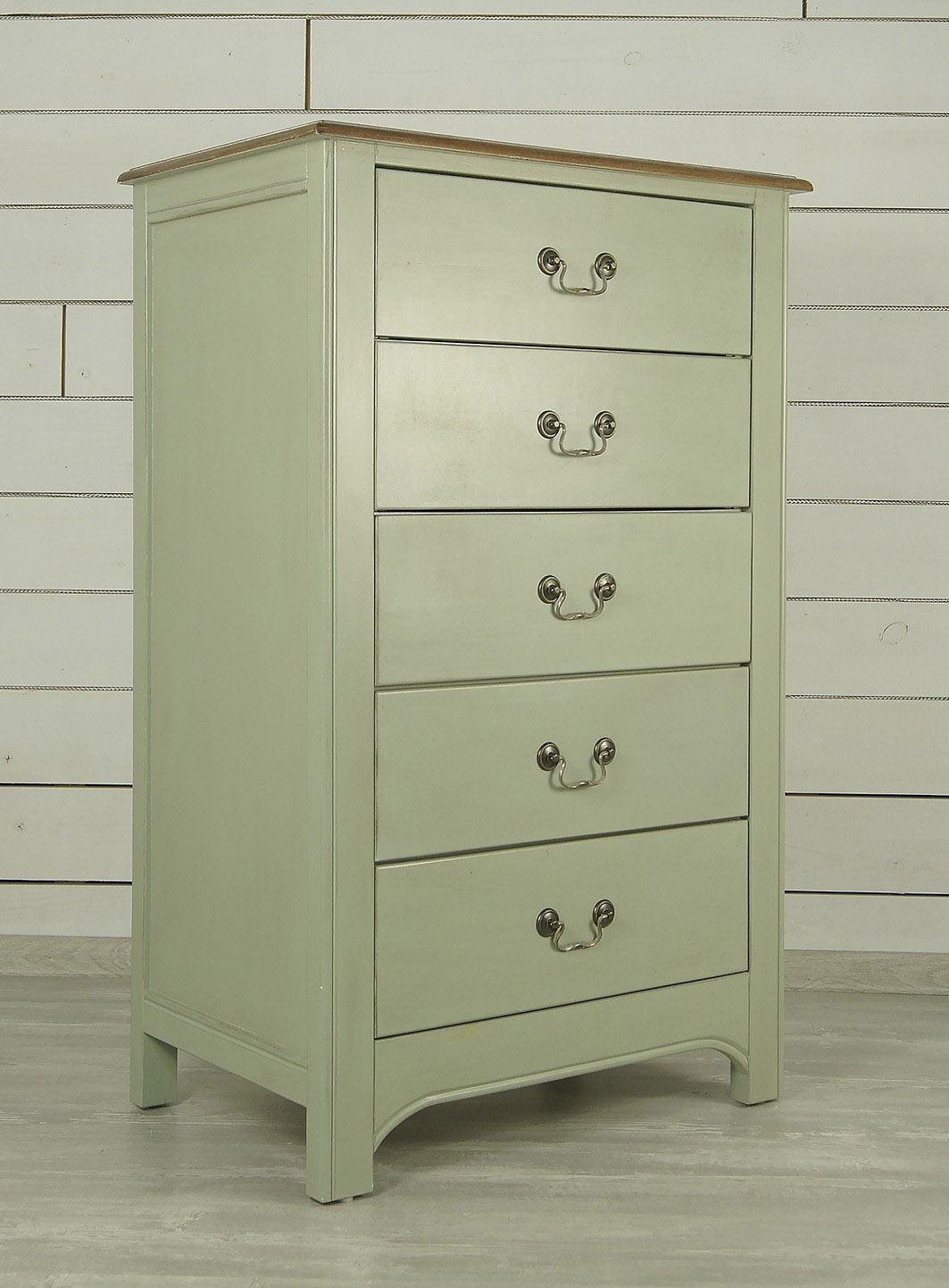 Комод массив дерева "Olivia" высокий на 5 ящиков арт GA3005