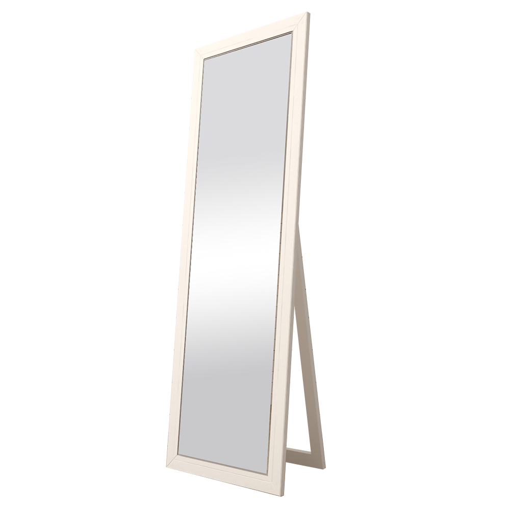 Напольное зеркало в раме из дерева "Rome" белое