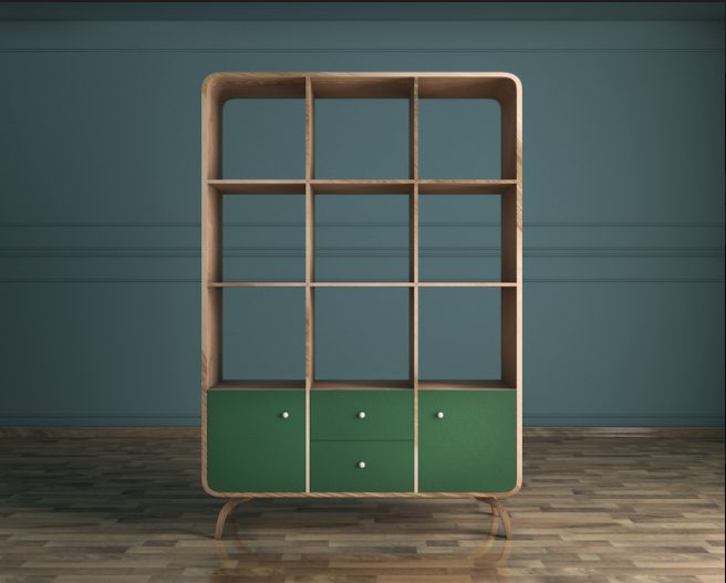 Стеллаж с 9 полок "Ellipse"