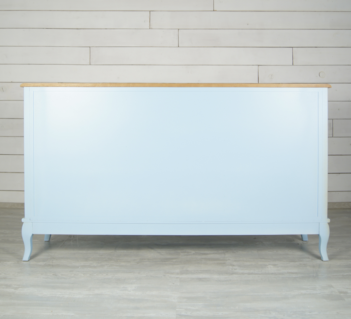 Голубой комод Leontina с дверками и ящиками