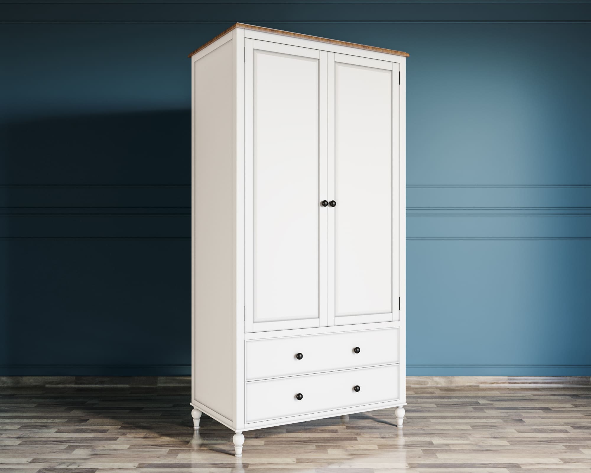 Шкаф для одежды двухстворчатый с ящиками «Odri»