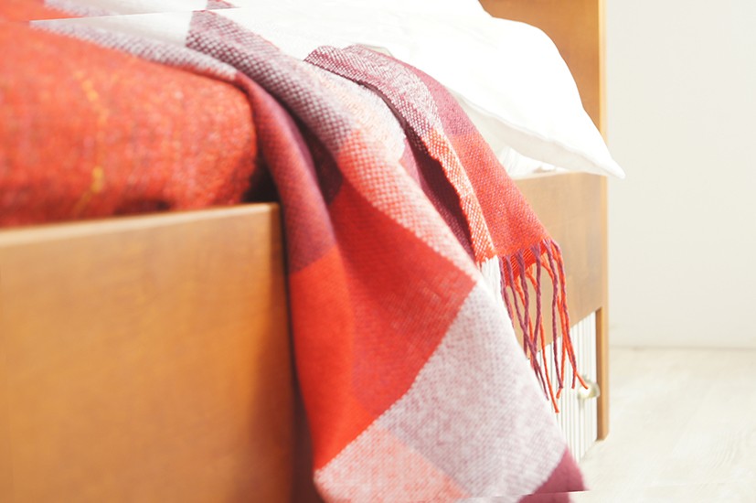 Дизайнерская кровать массив "Gouache Birch"