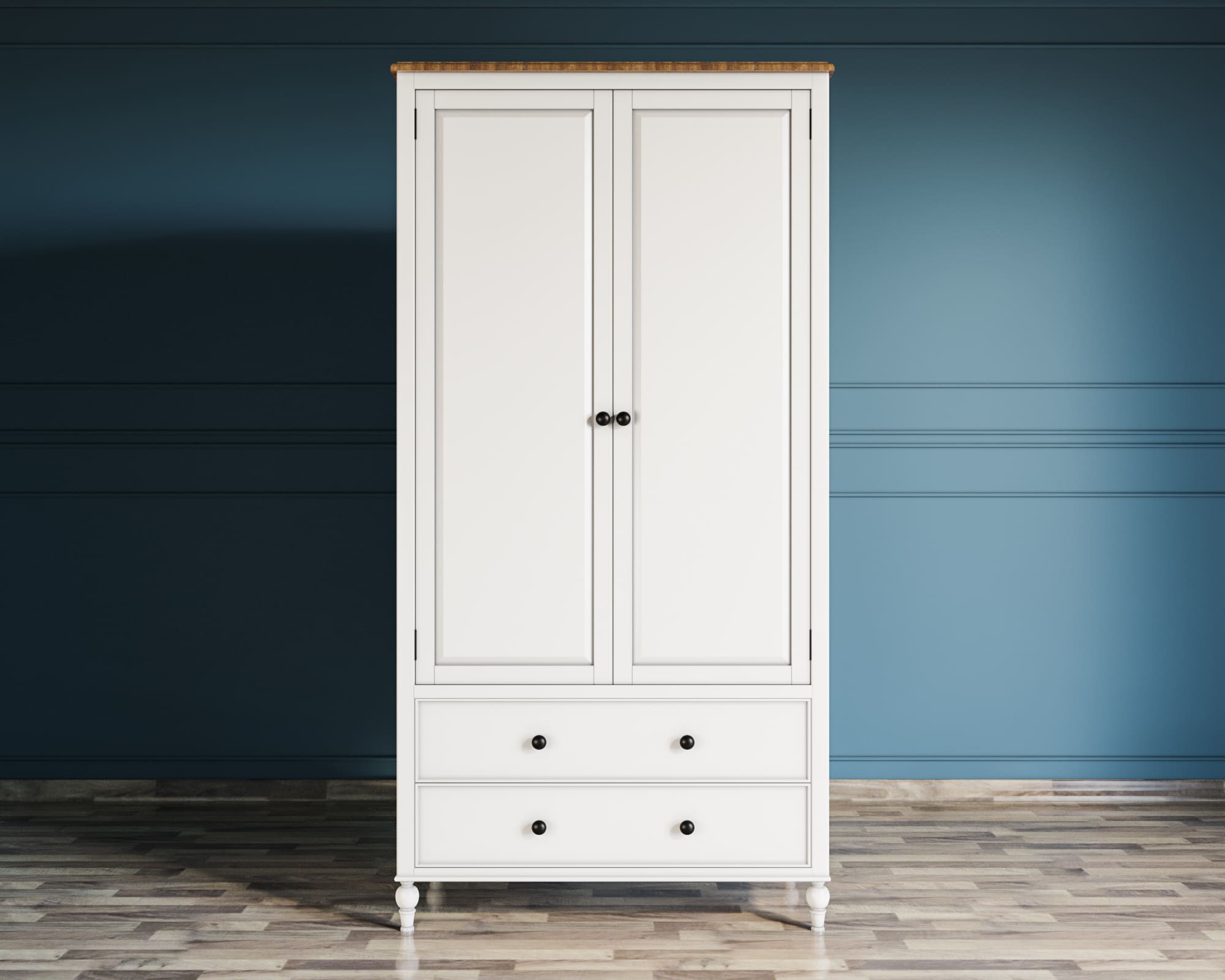 Шкаф для одежды двухстворчатый с ящиками «Odri»