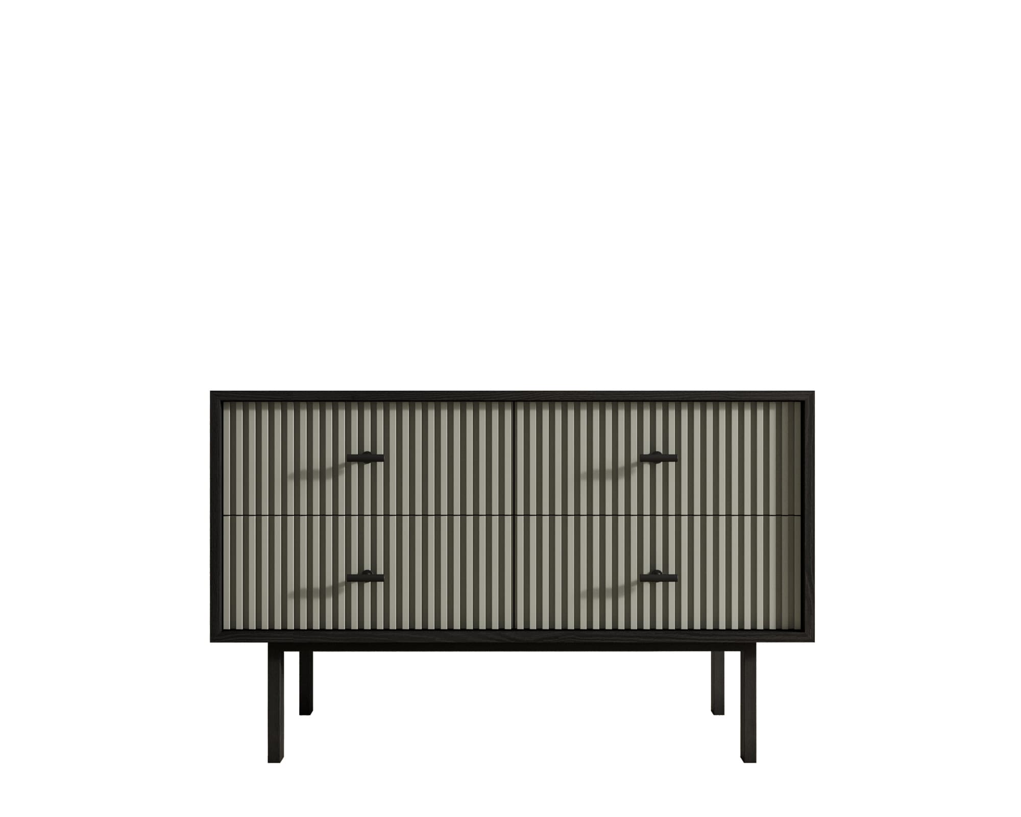 Комод с четырьмя ящиками "Emerson" арт EM05/gray/L