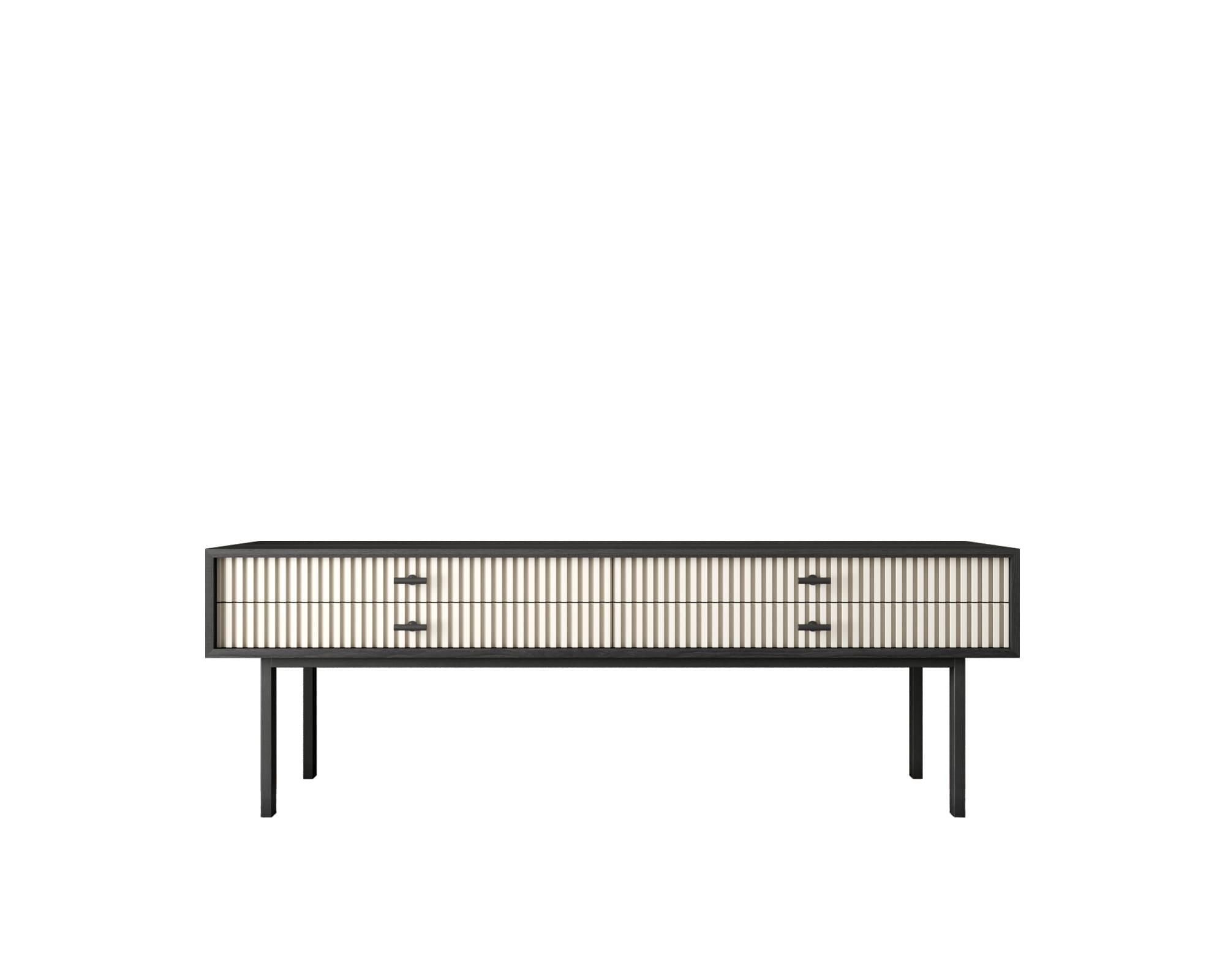 Консоль с двумя ящиками "Emerson" арт EM23/milky/L