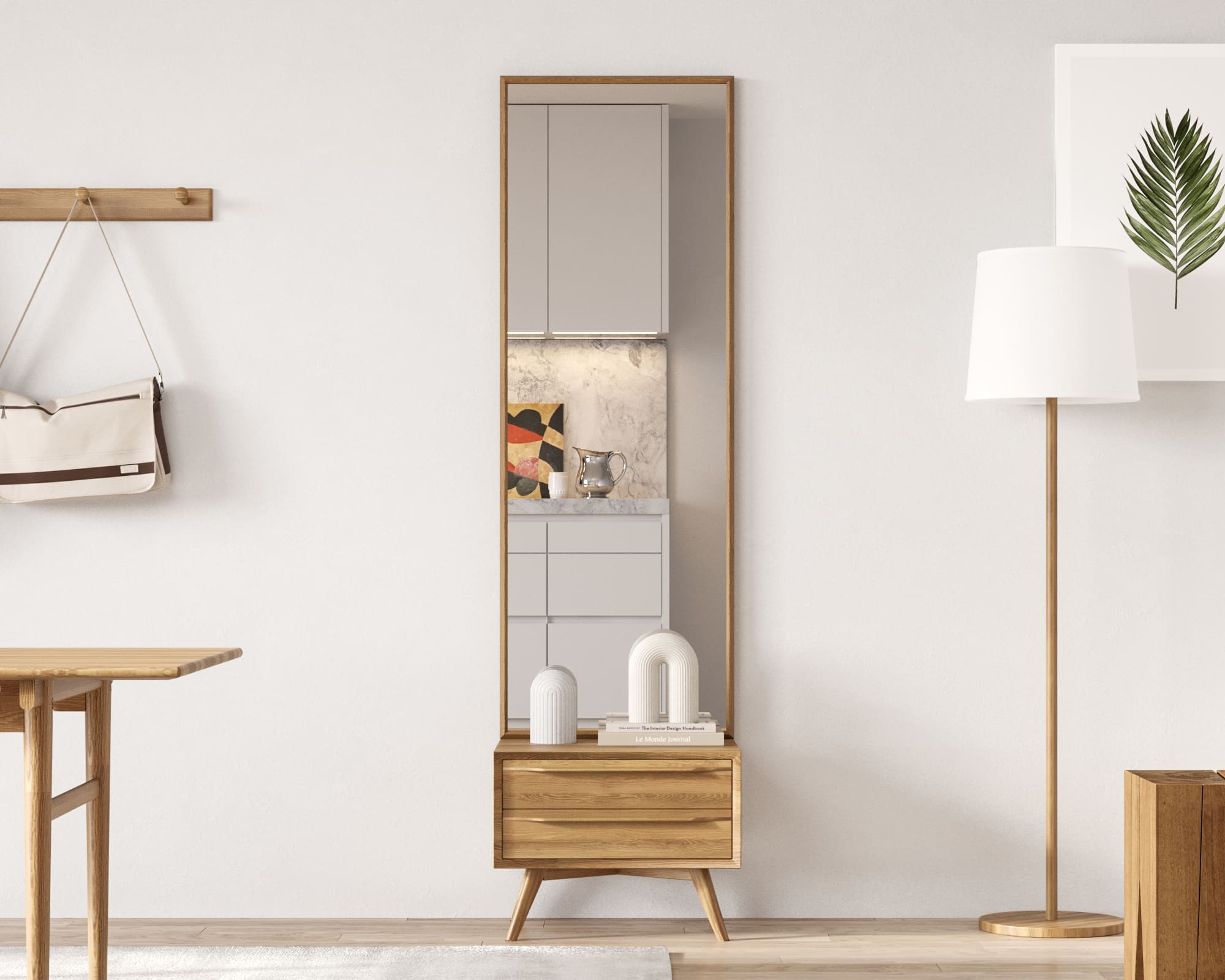 Зеркало "Bruni" с тумбой