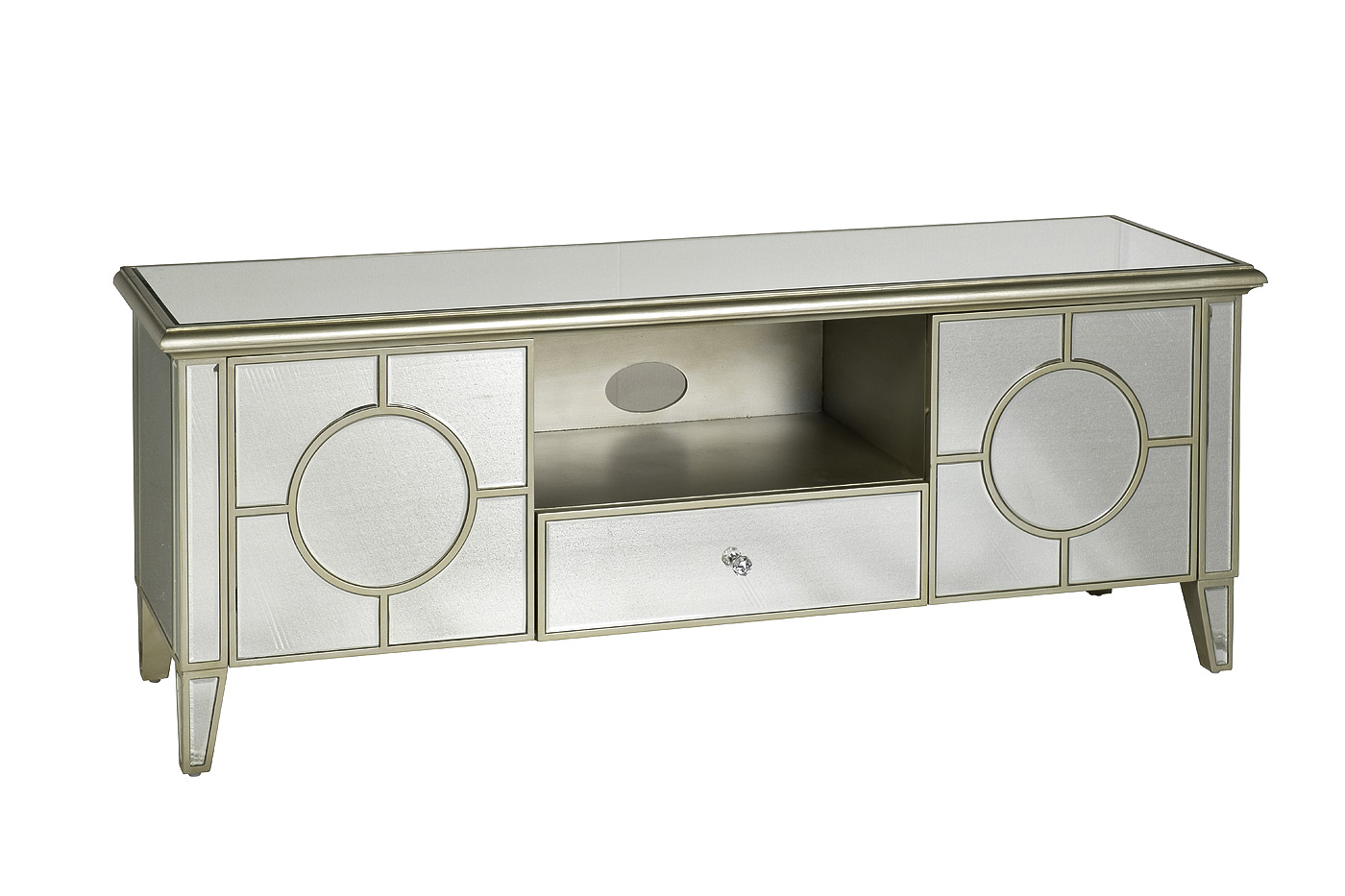 KFG041 Тумба под телевизор зеркальная 