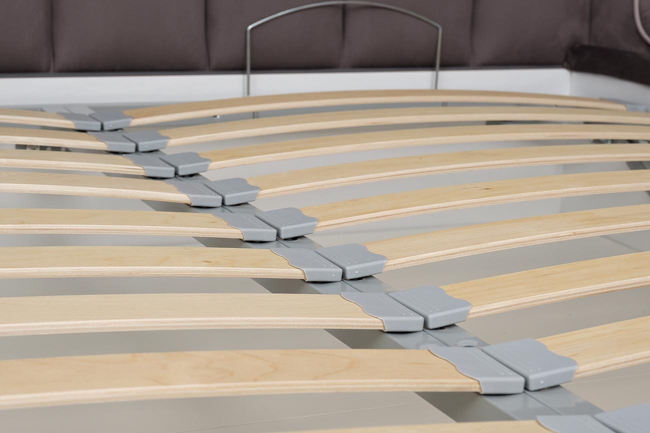 Кровать Odry c подъем.мех. велюр лилово-серый Vel19