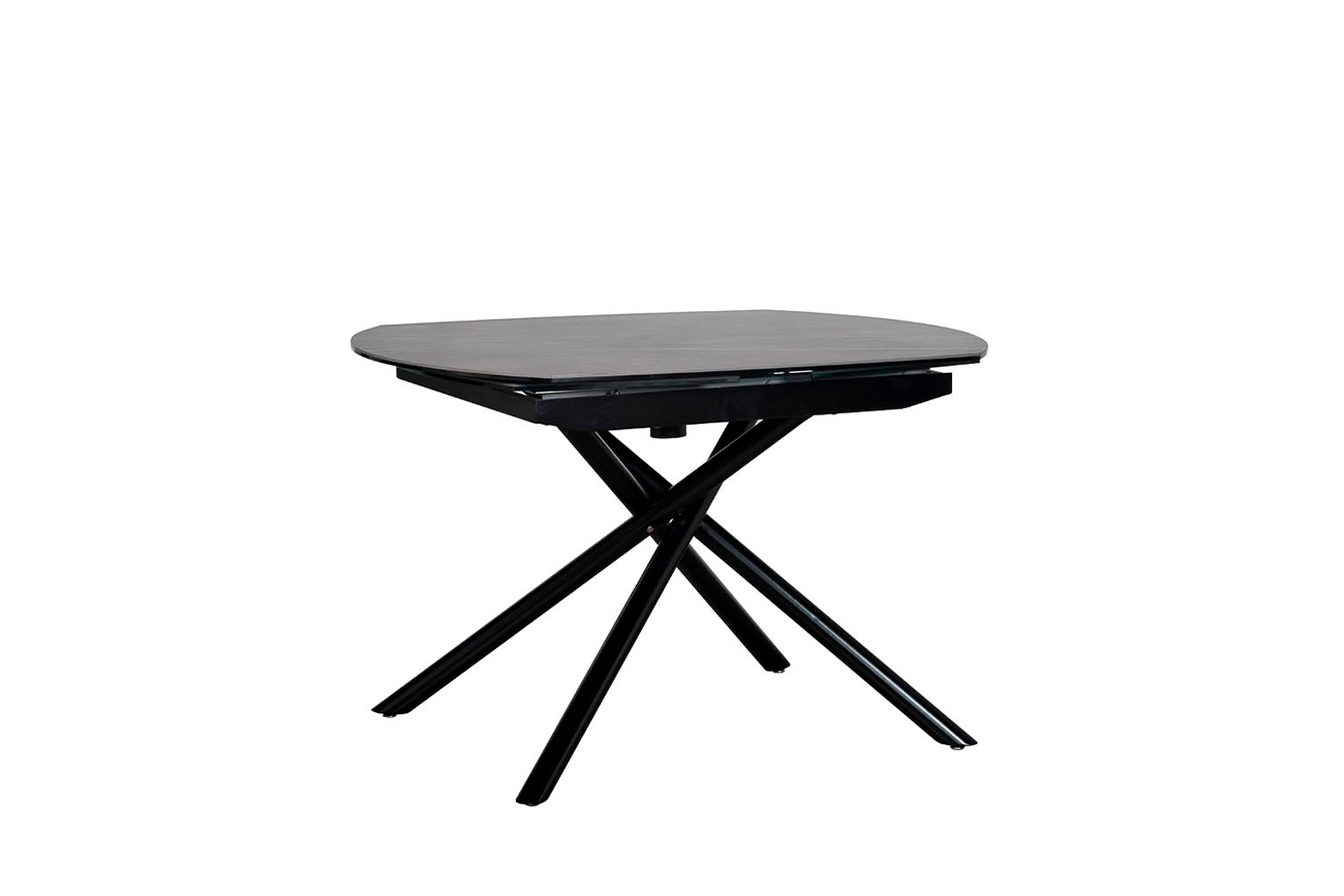 83MC-1957DT BL Стол обеденный раскл.керам.чёрный