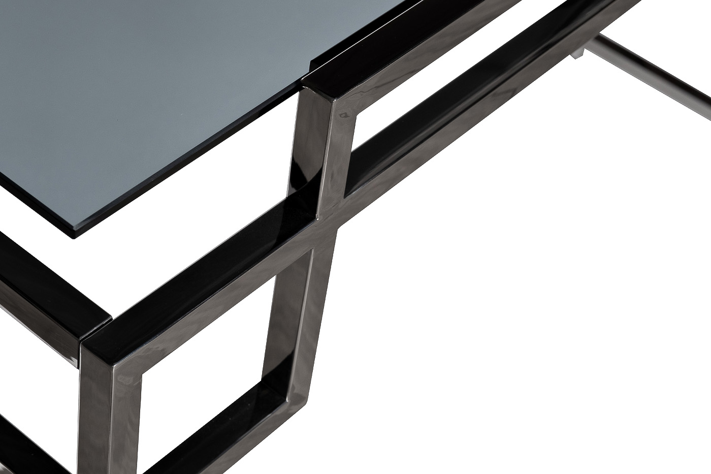 47ED-CST162BL Консоль, темное стекло/ темный хром