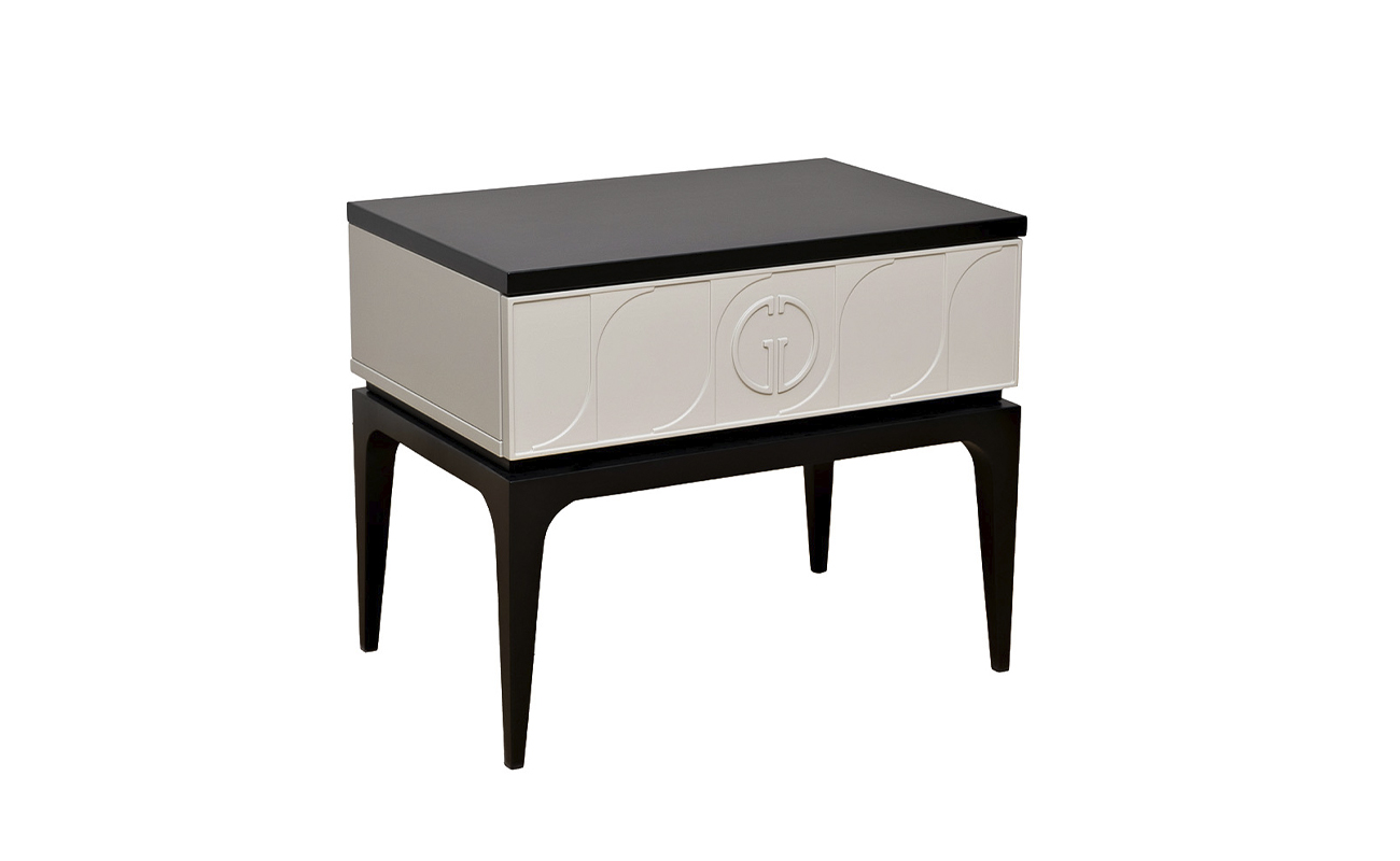 GD-00002 Тумбочка прикроватная Spinola черно/серая