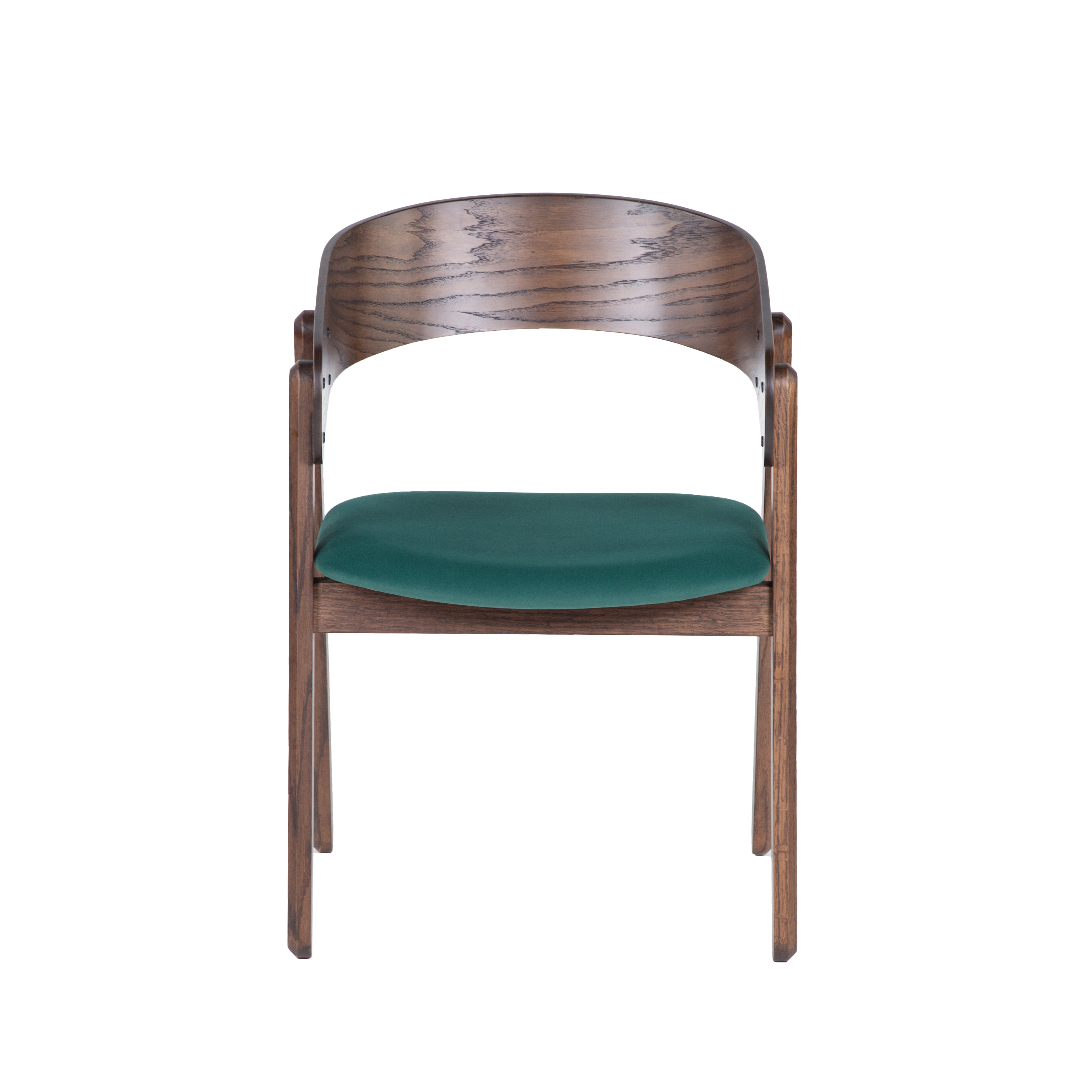 Стул Армиана-2  Фреш 25 зелёный каркас  Орех Американский