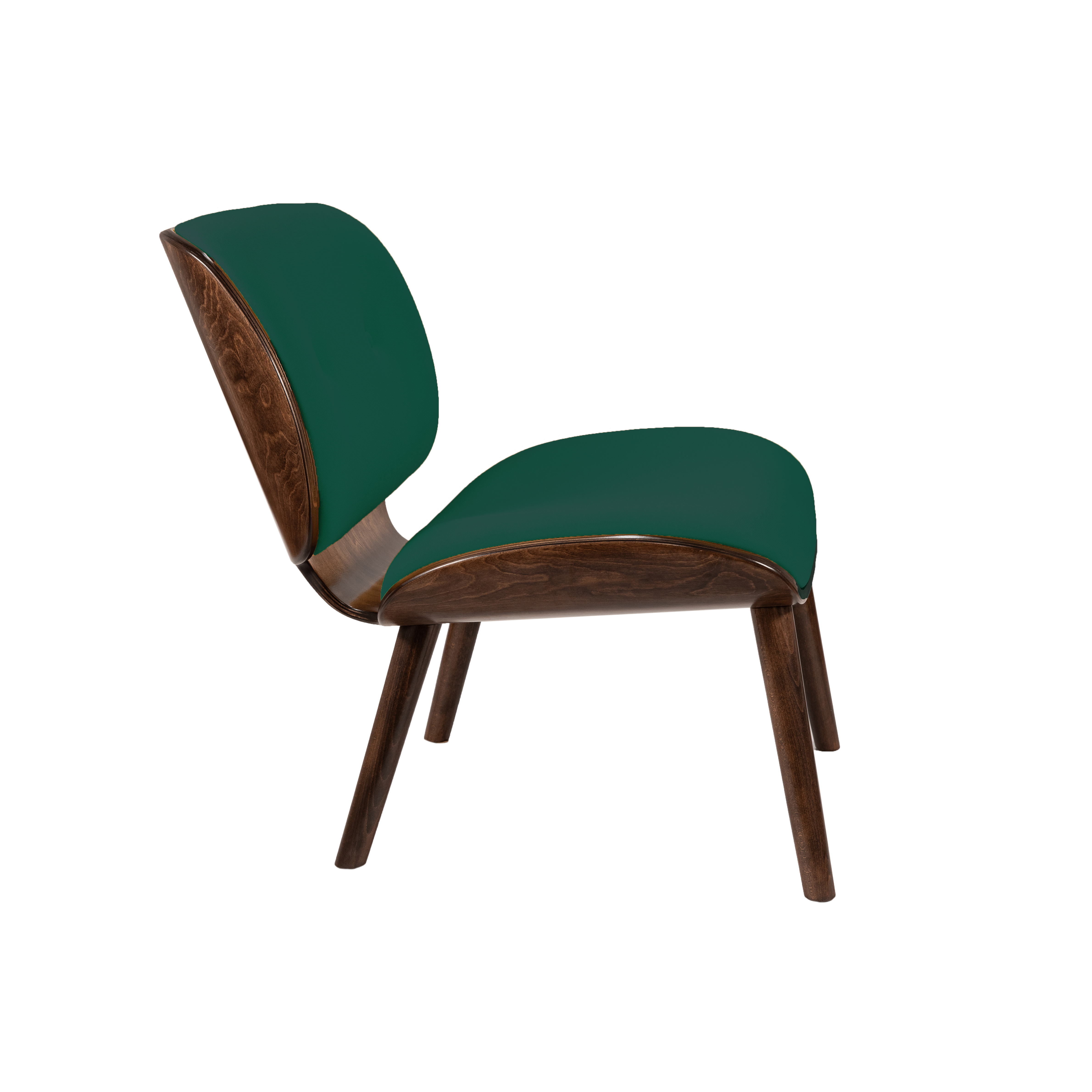 кресло Конда  Фреш 25 зелёный каркас  Орех