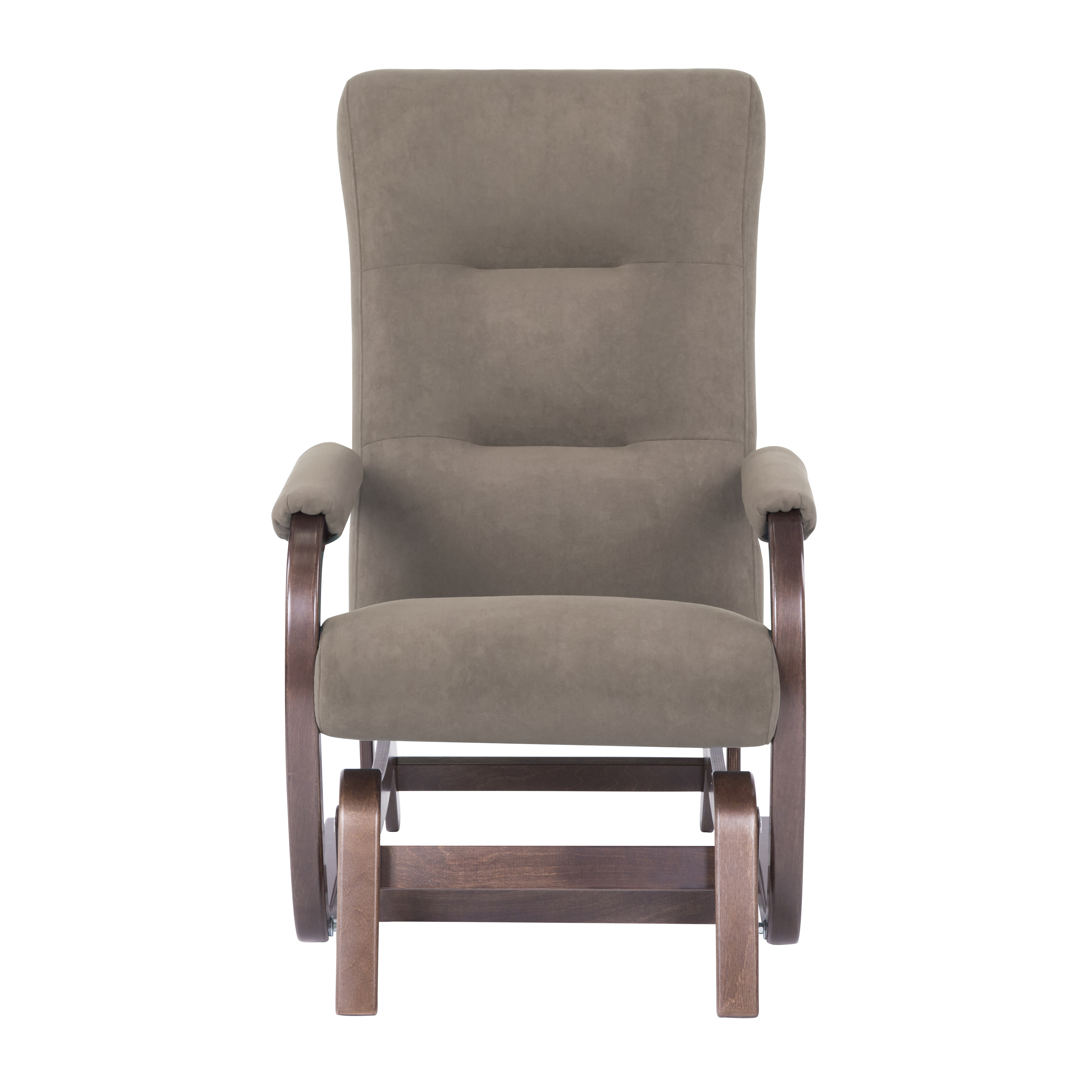 кресло-качалка глайдер Мэтисон 2  фреш 04 бежевый каркас  Орех