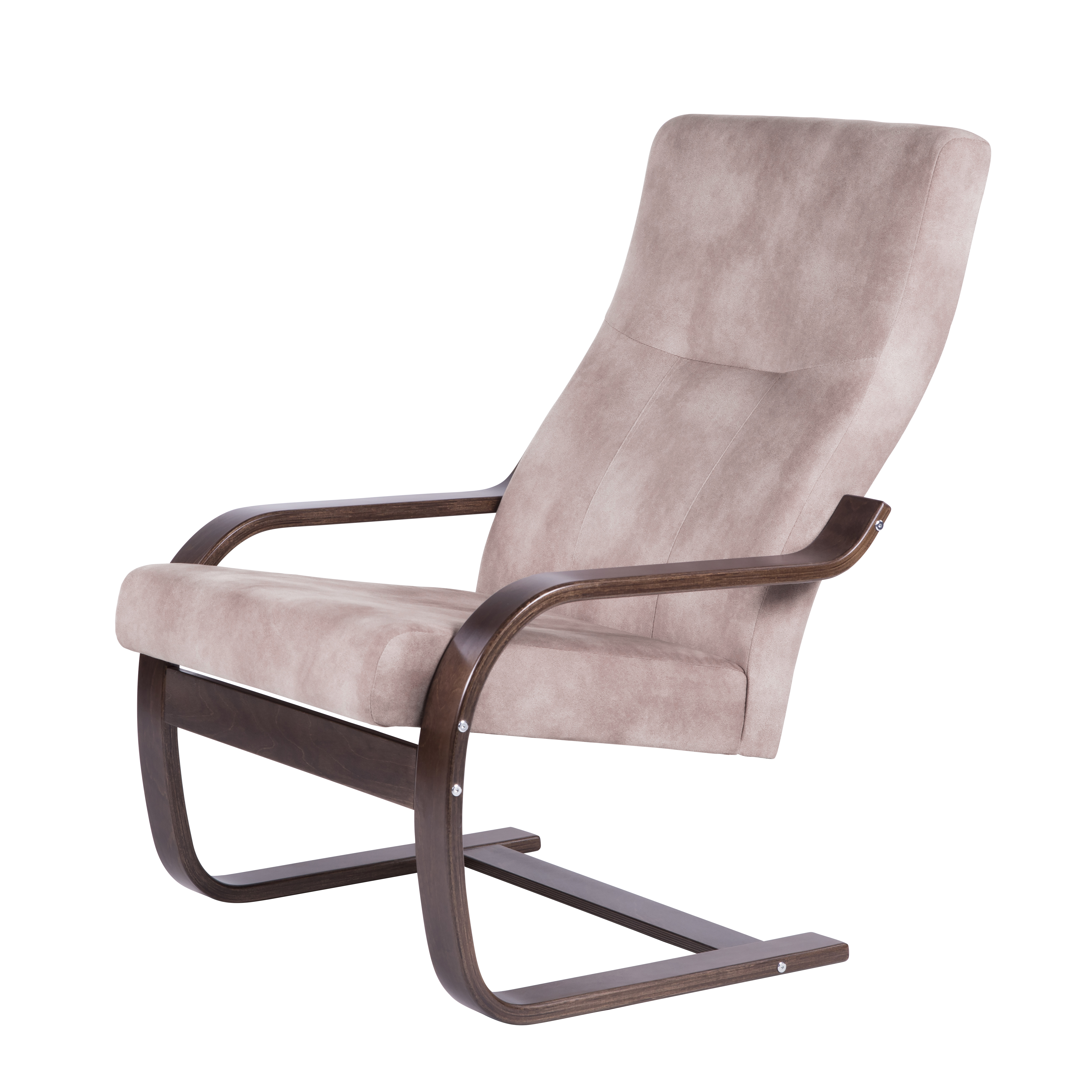 Кресло Кристелис  Крем-брюле каркас  Орех