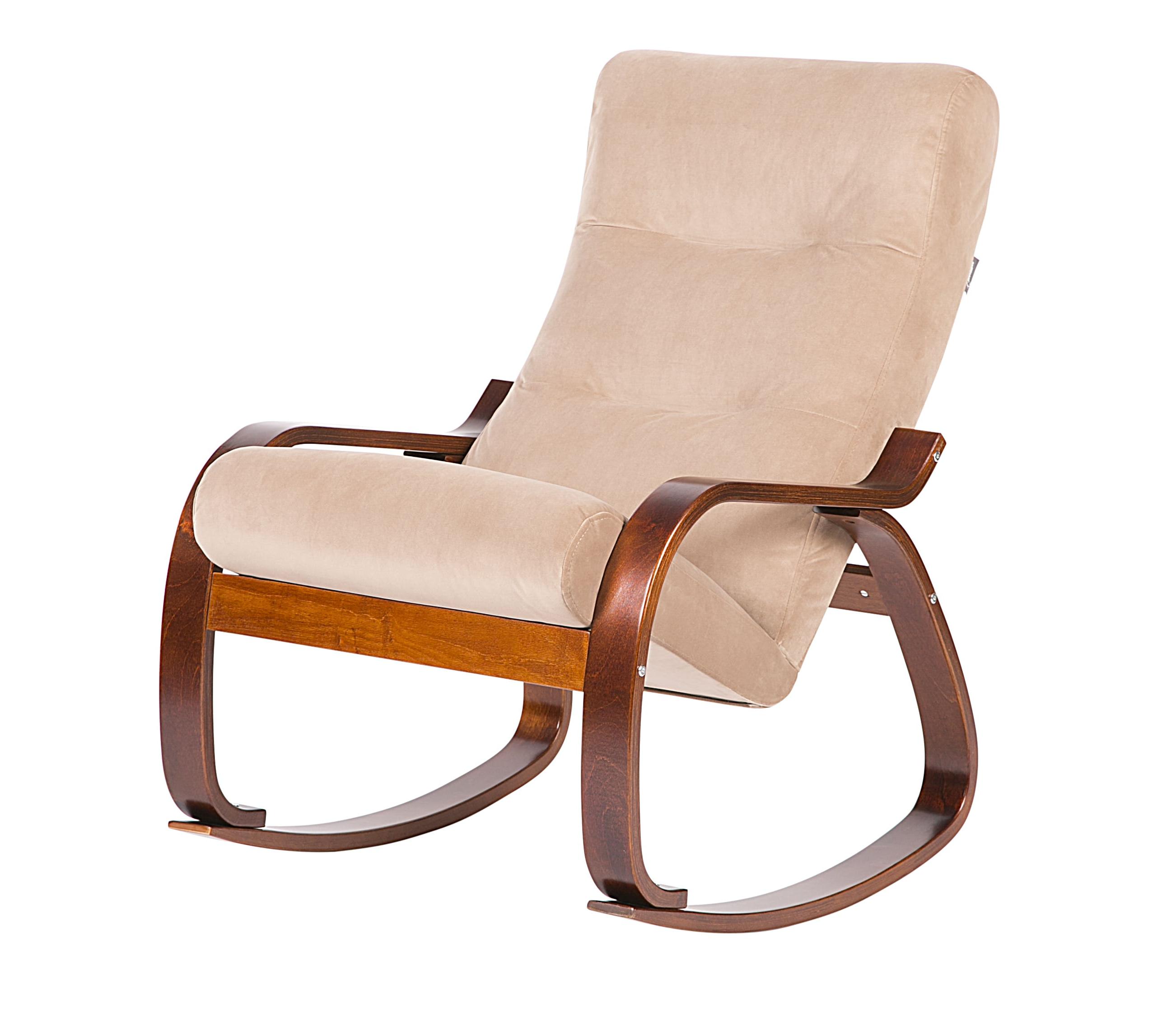 Кресло  -качалка   Гарвента   Перламутр каркас  Вишня