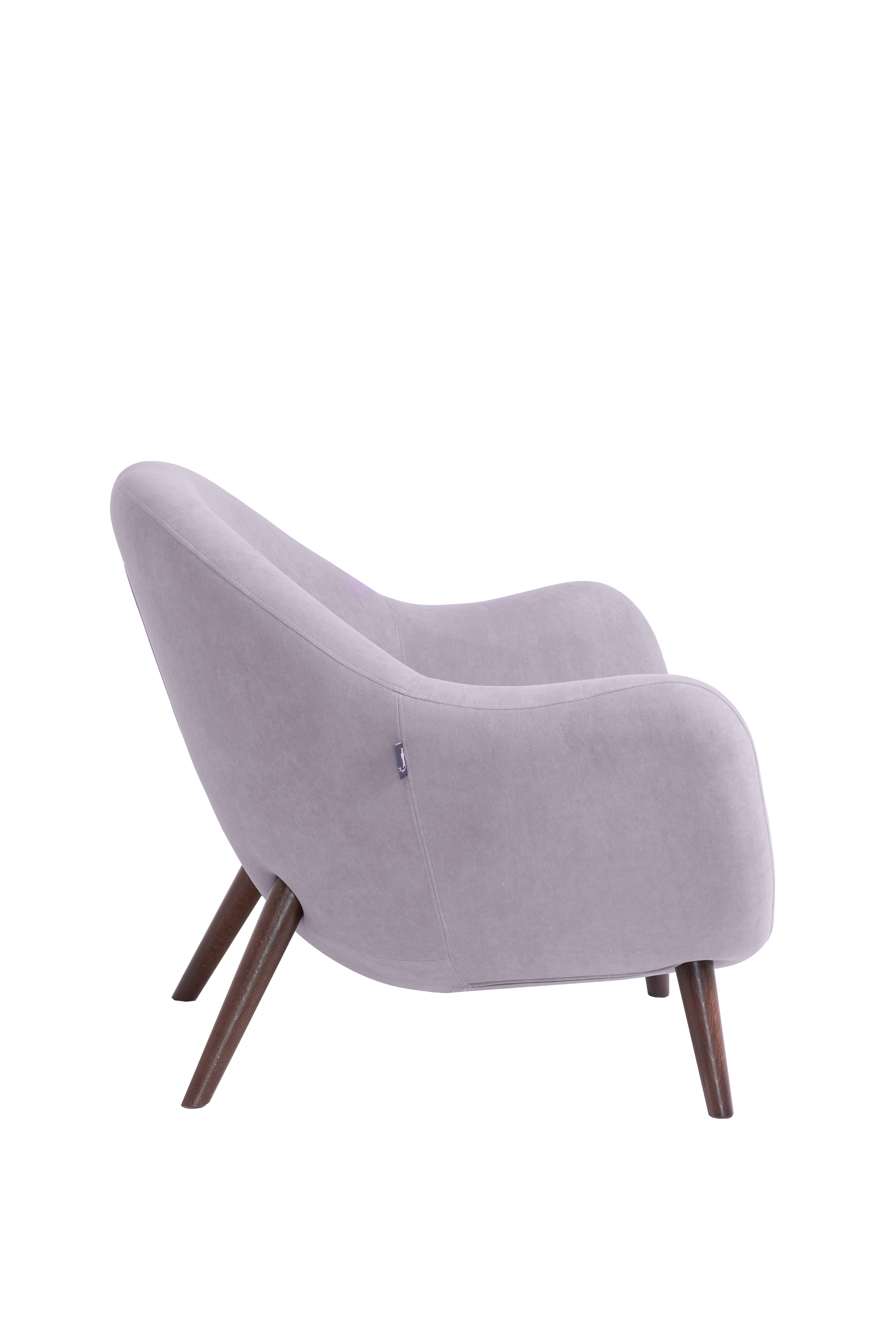 кресло Анхель Перламутр каркас Орех