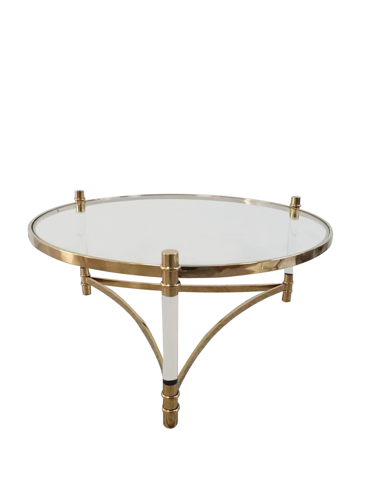 Стол журнальный Экселент MH1796CT, 104х104х46см, золото