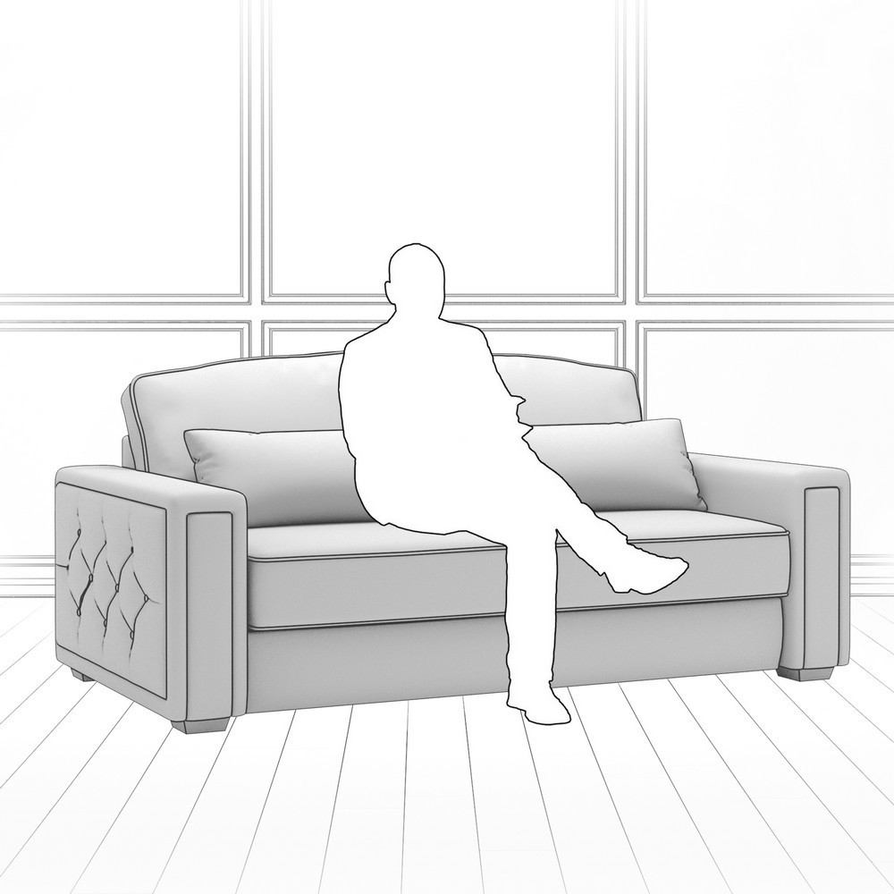 Диван Diamante (с механизмом) DDi-I-180-K03-Ka-E30