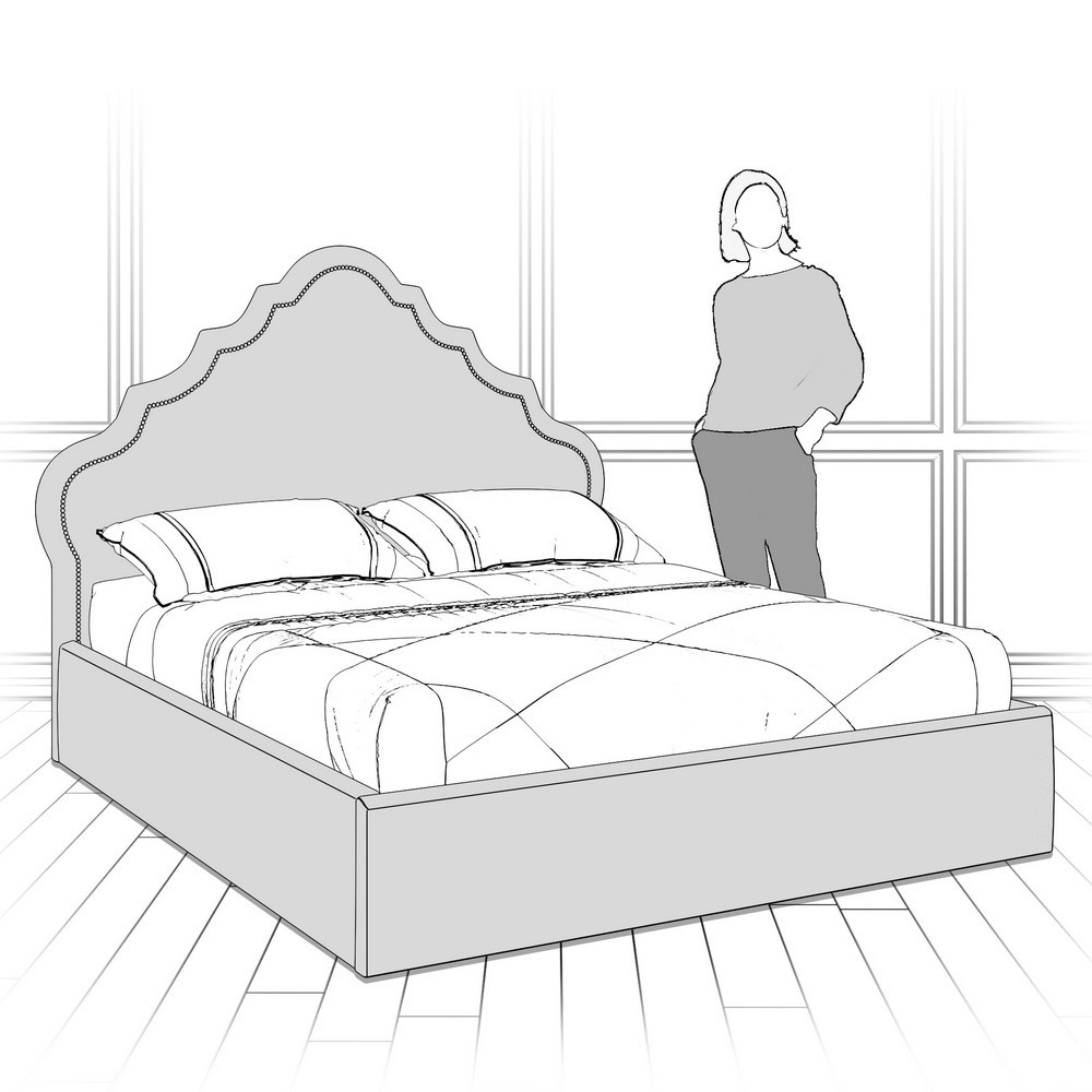 Кровать с подъемным механизмом K08-1800-KaB12-B07