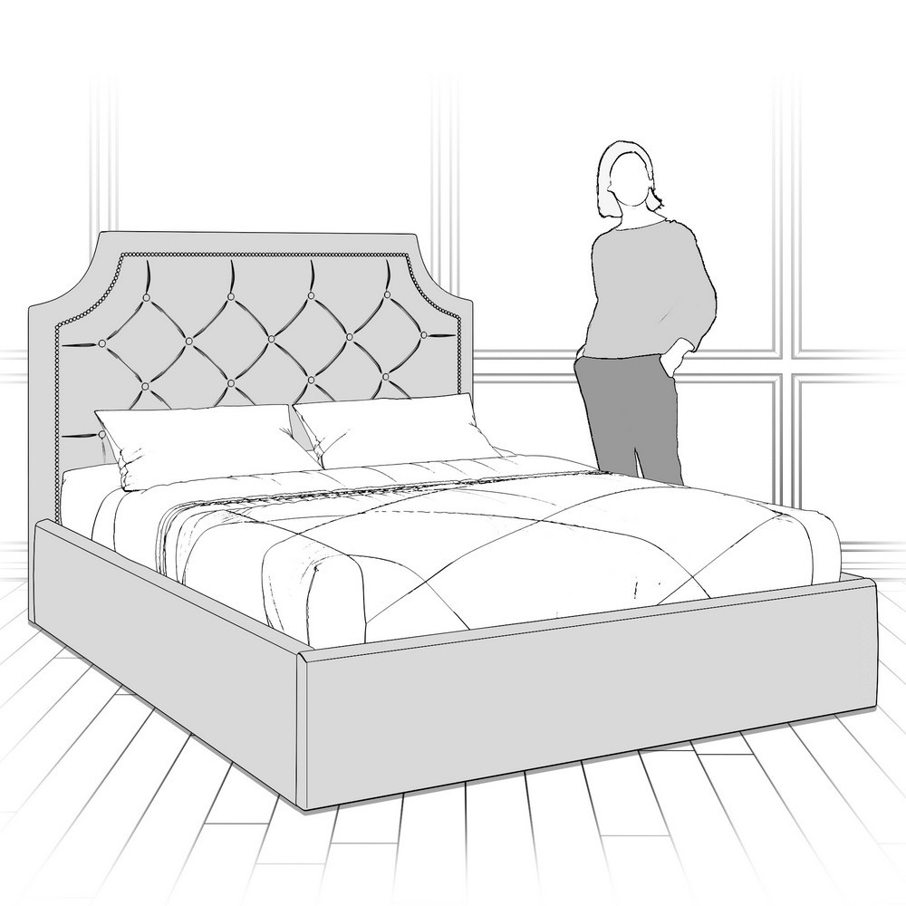 Кровать с подъемным механизмом K09Y-1600-N-B12