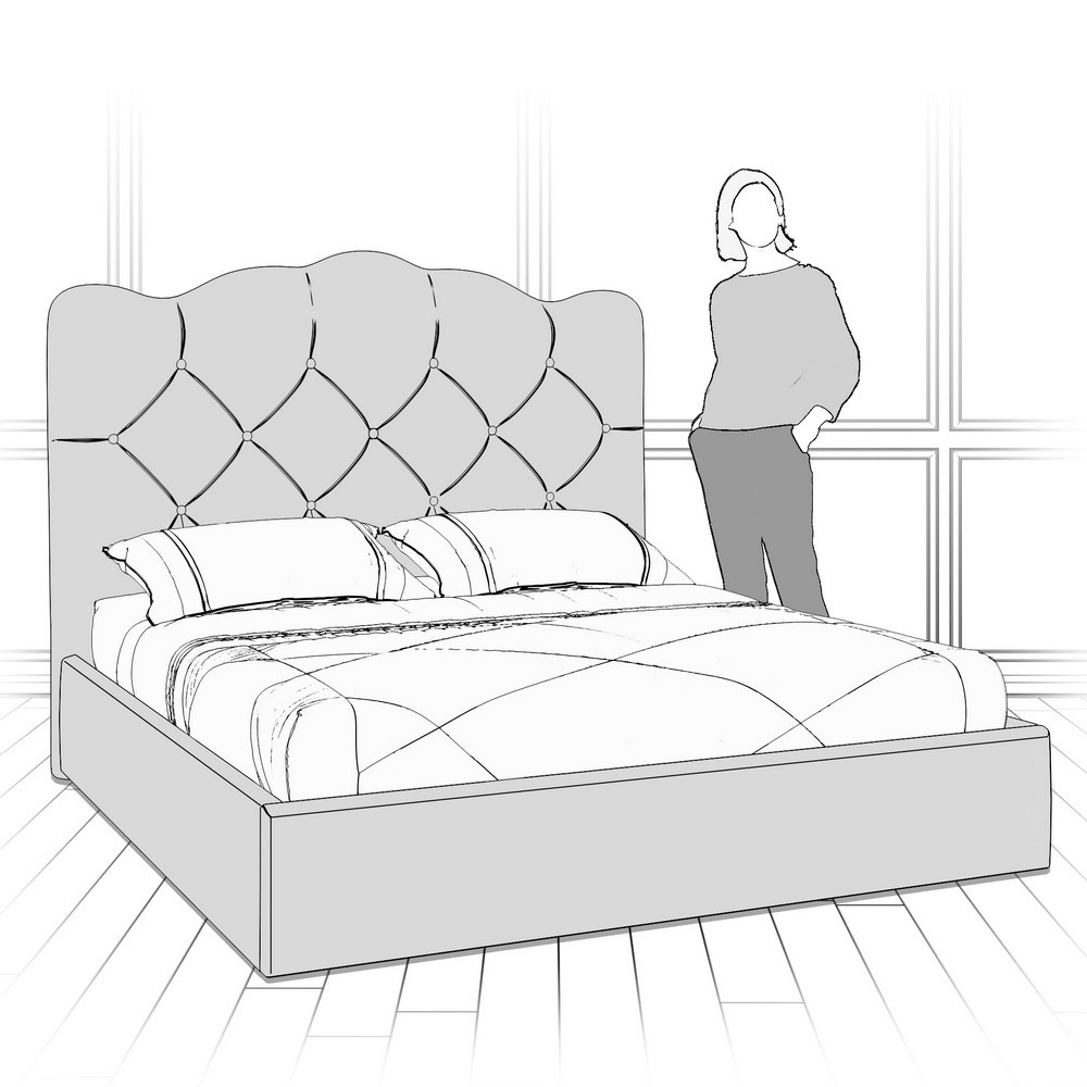 Кровать с подъемным механизмом K70-1400-B13