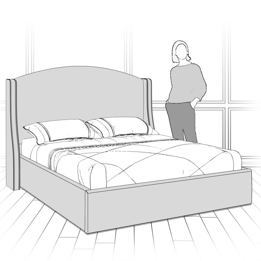 Кровать с подъемным механизмом K10-1400-N-B01